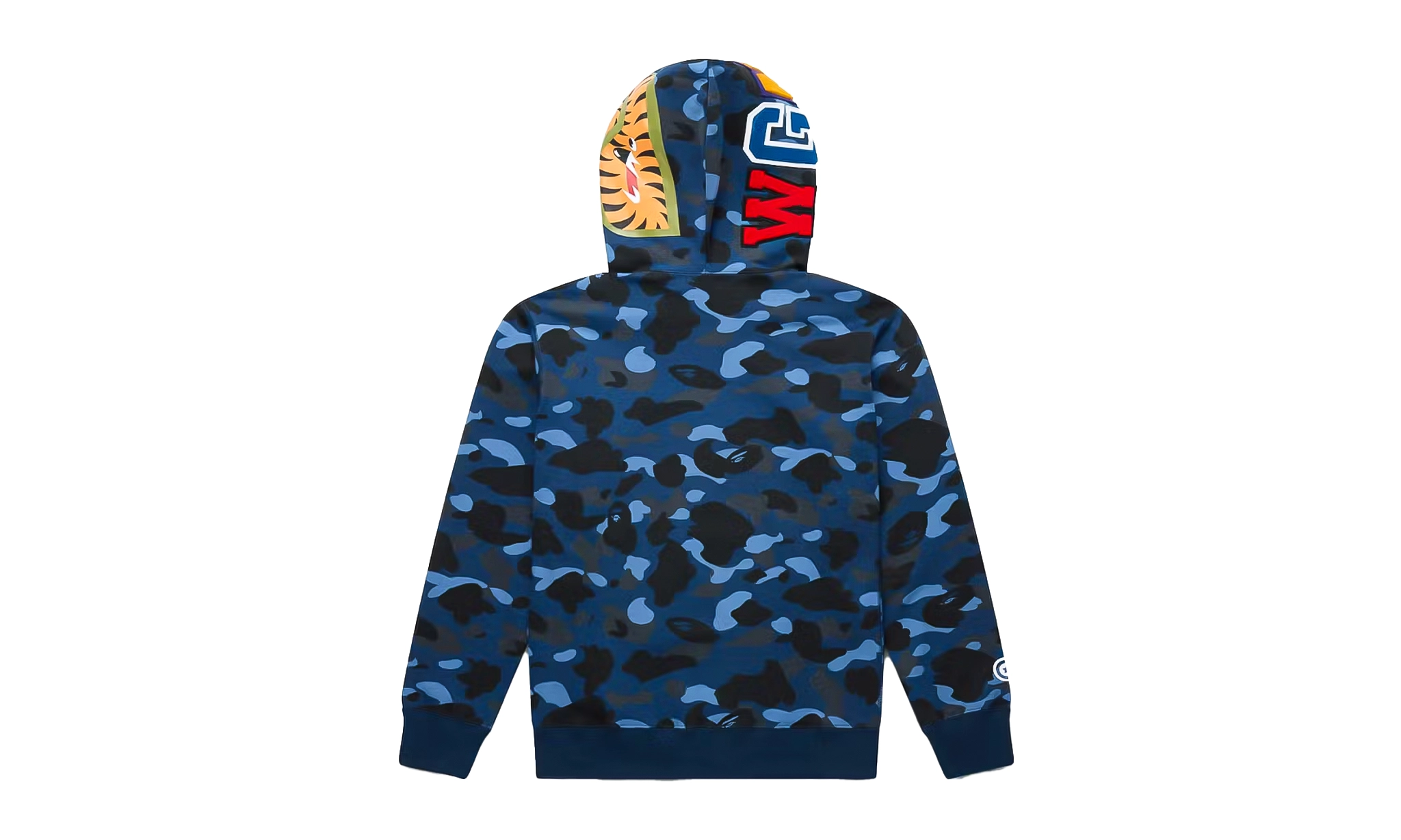 BAPE Color Camo Shark Full Zip Hoodie Blue