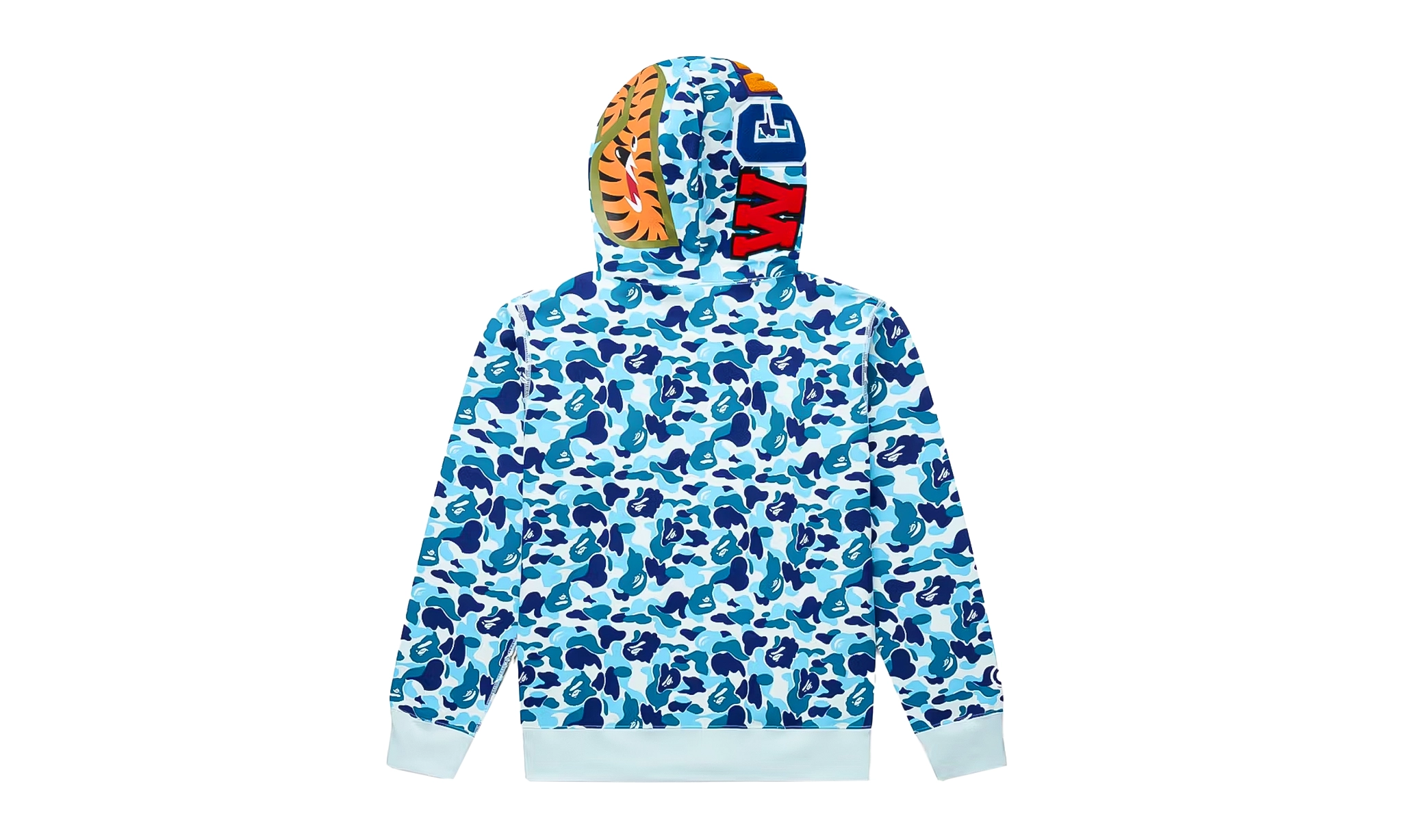 BAPE Color Camo Shark Full Zip Hoodie Light Blue