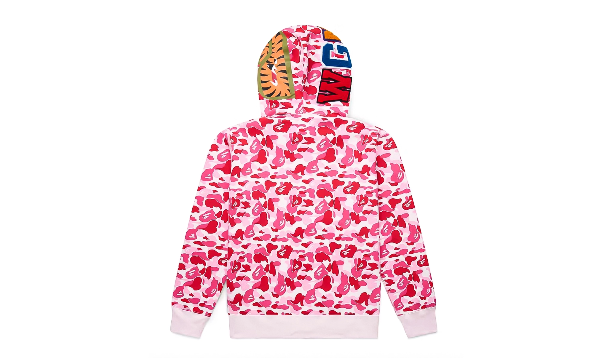 BAPE Color Camo Shark Full Zip Hoodie Pink