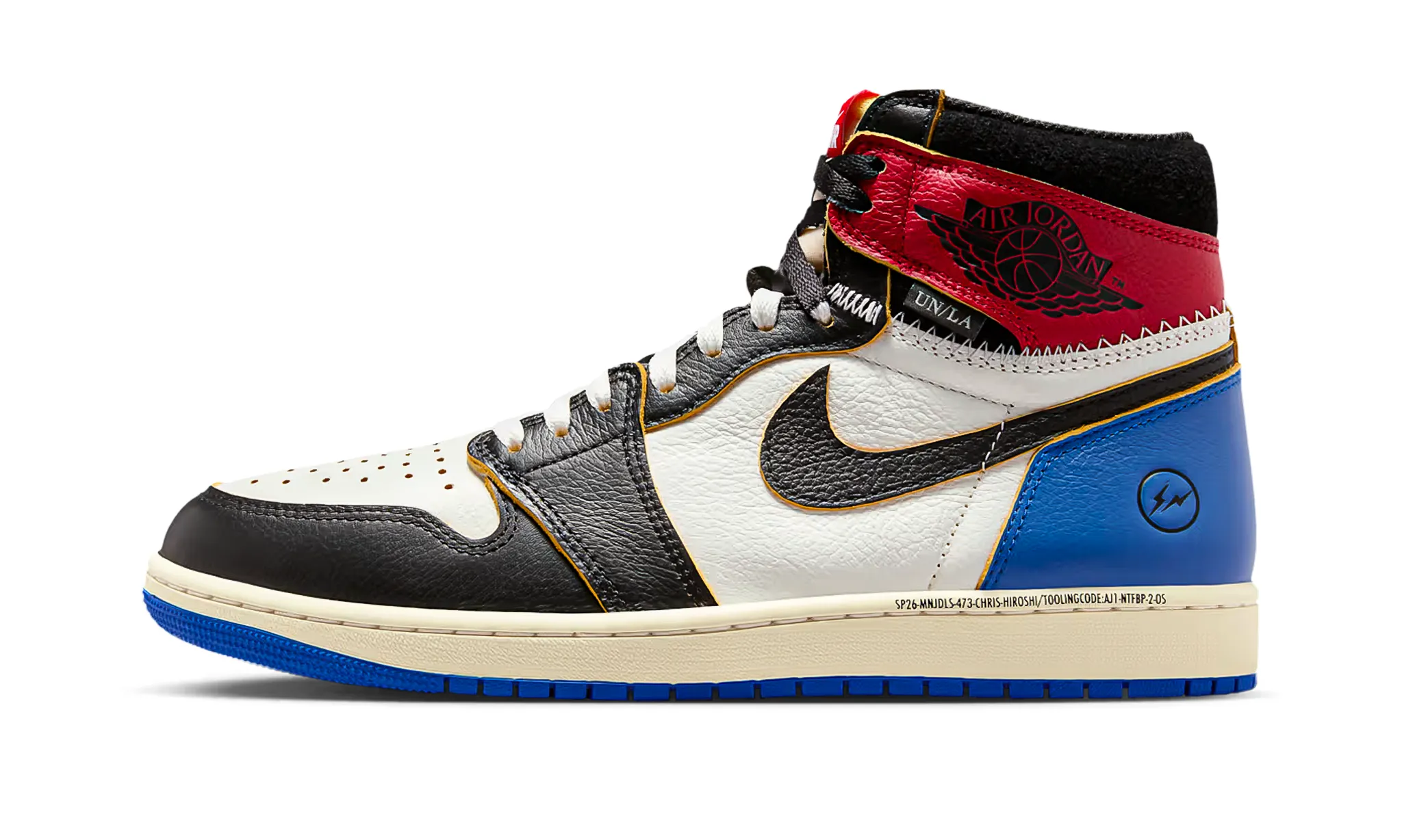 Air Jordan 1 Retro High OG SP Fragment x Union LA Varsity Red Sport Royal
