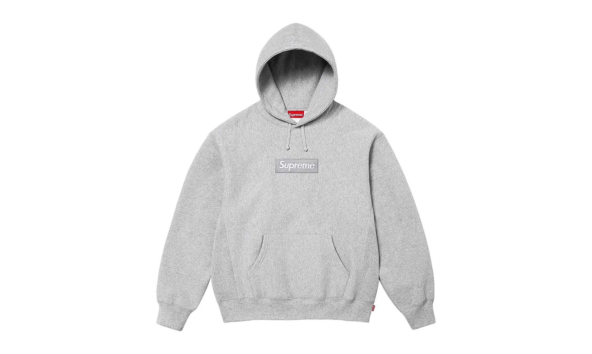 Supreme Box Logo Hooded Sweatshirt Heather Grey (FW24)