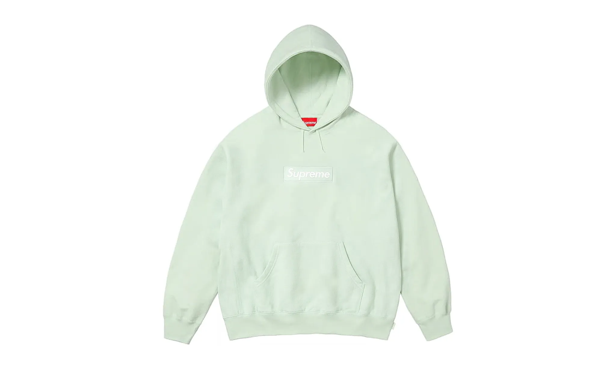 Supreme Box Logo Hooded Sweatshirt Light Green (FW23)