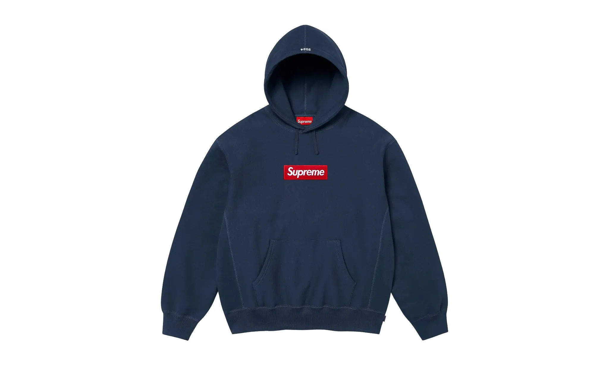 Supreme Box Logo Hooded Sweatshirt Navy (FW24)