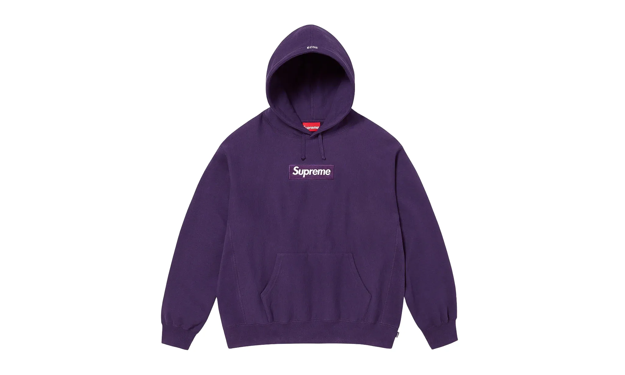 Supreme Box Logo Hooded Sweatshirt Dark Purple (FW23)