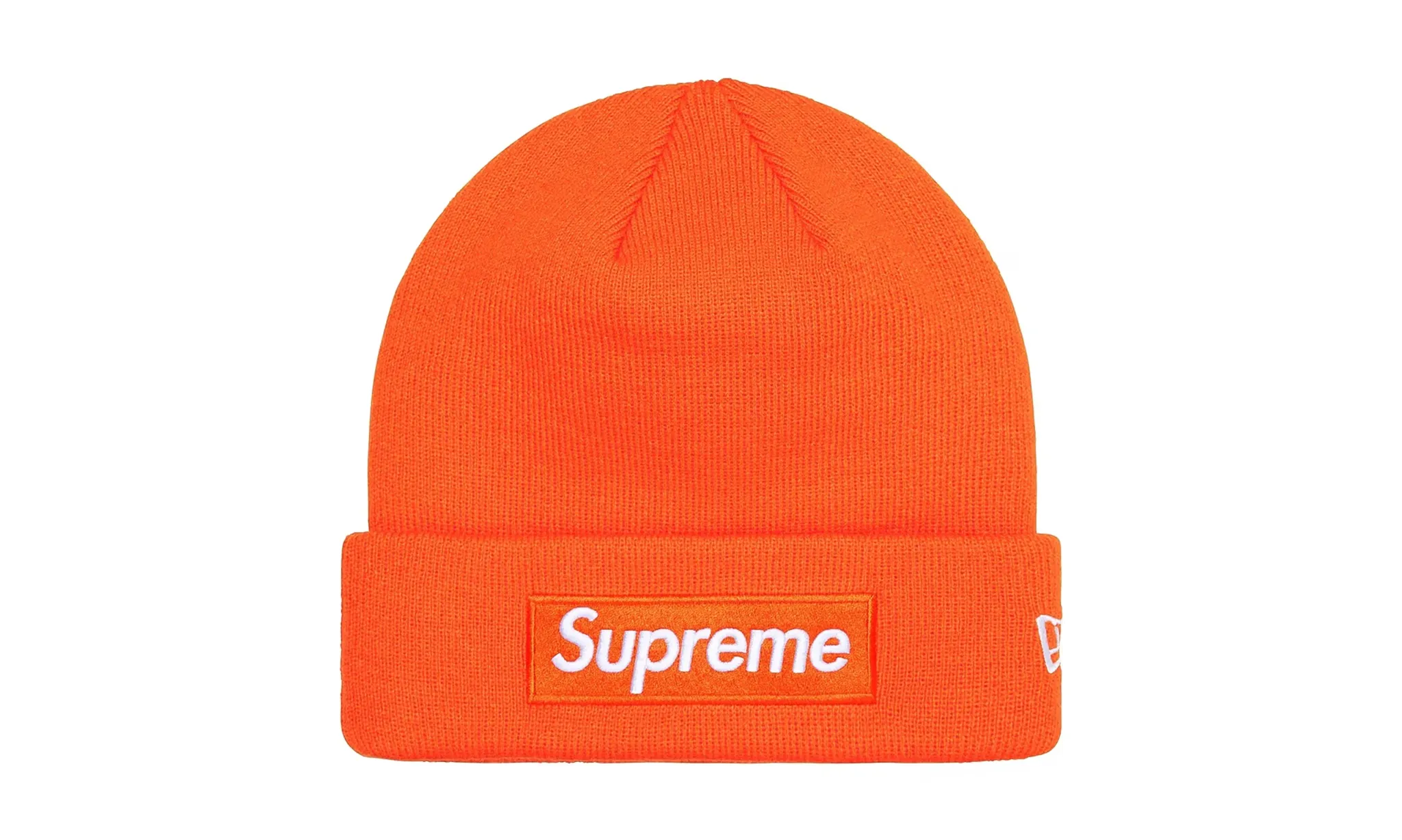 Supreme New Era Box Logo Beanie Orange (FW24)