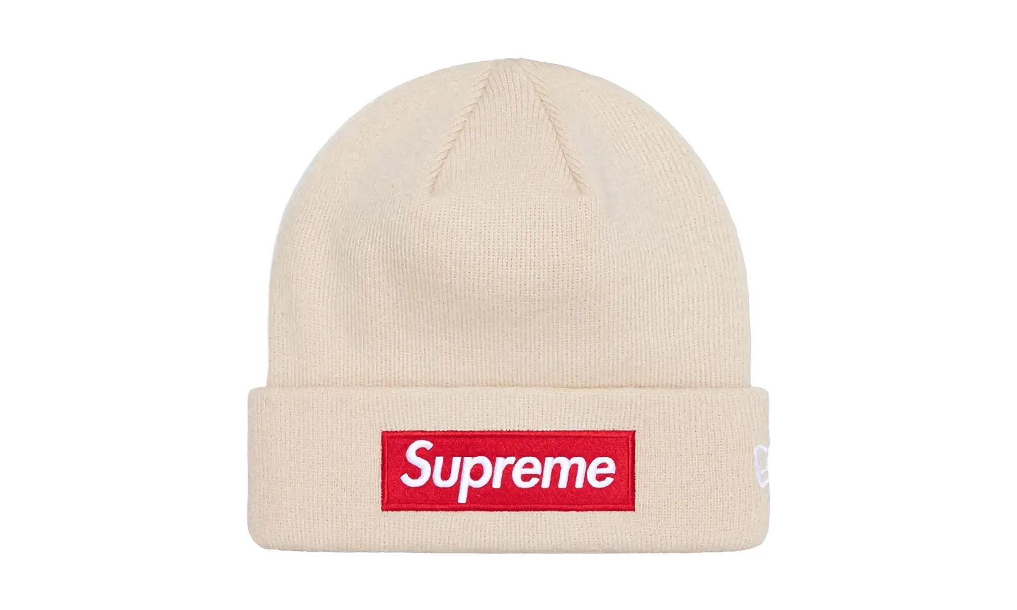 Supreme New Era Box Logo Beanie Stone (FW24)
