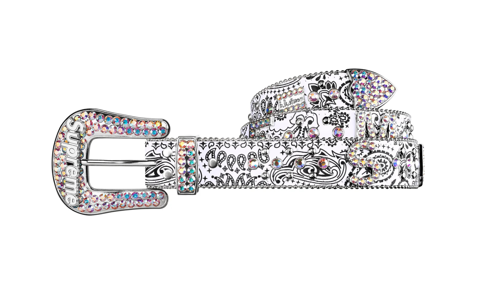 Supreme b.b. Simon Bandana Belt Silver