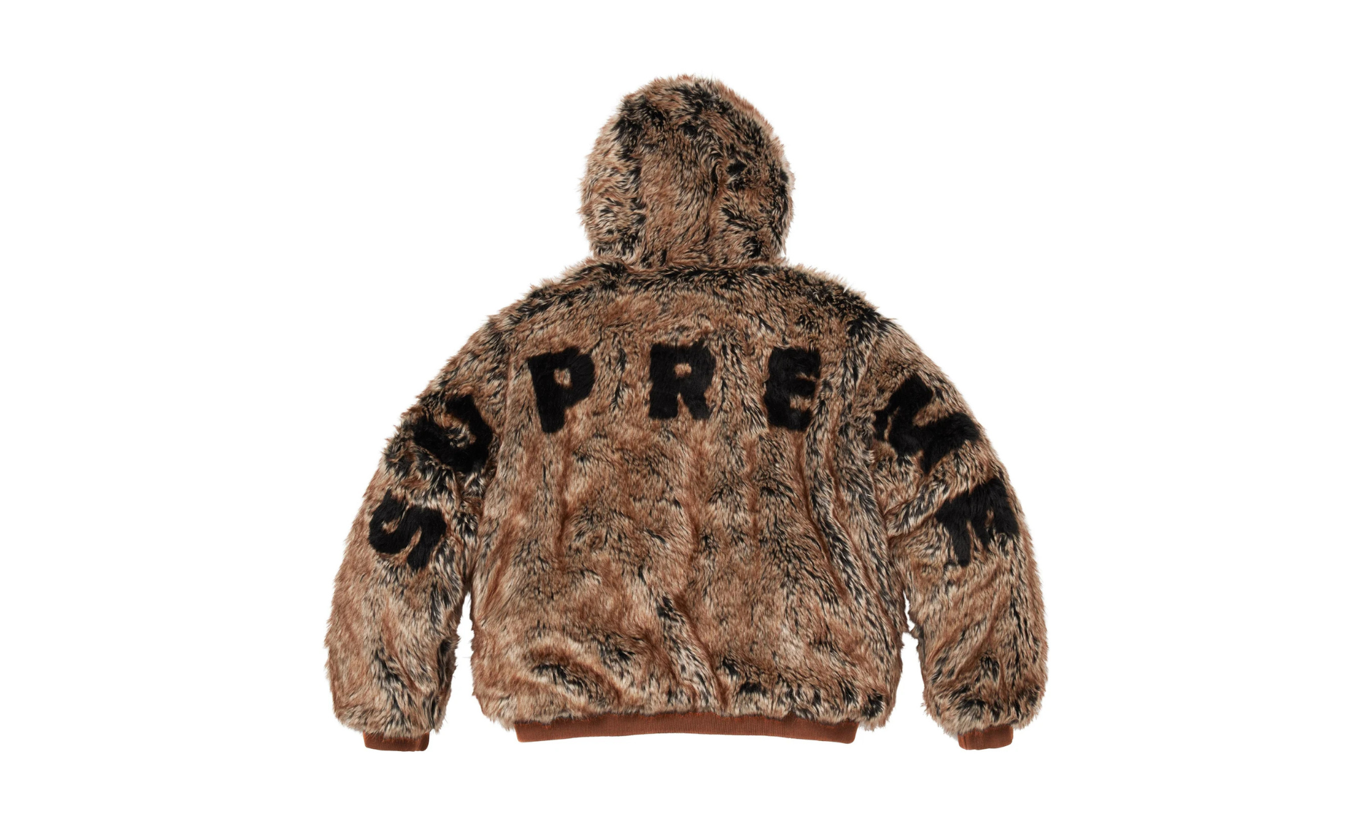 Supreme Reversible Faux Fur Hooded Work Jacket Denim