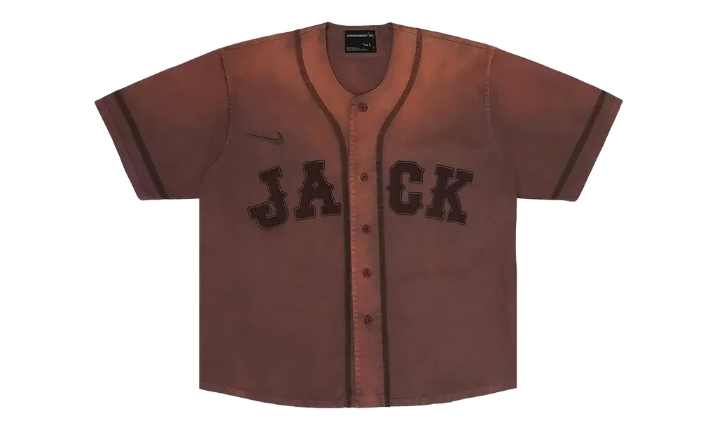 Travis Scott Cactus Jack x Fragment x Nike Tokyo Jack Retro Baseball Jersey Brown