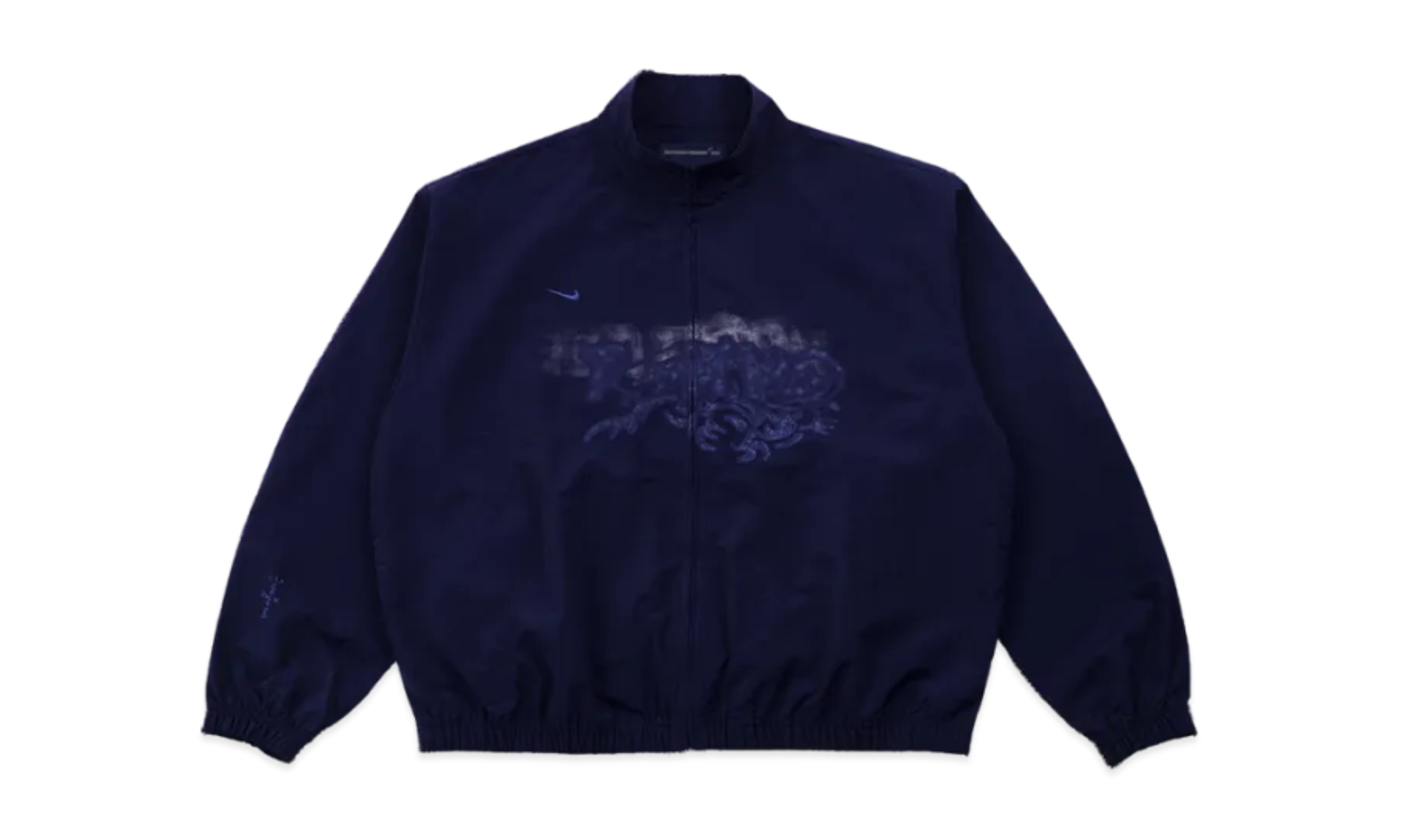 Travis Scott Cactus Jack x Fragment x Nike Tokyo Windbreaker Zip Jacket Navy