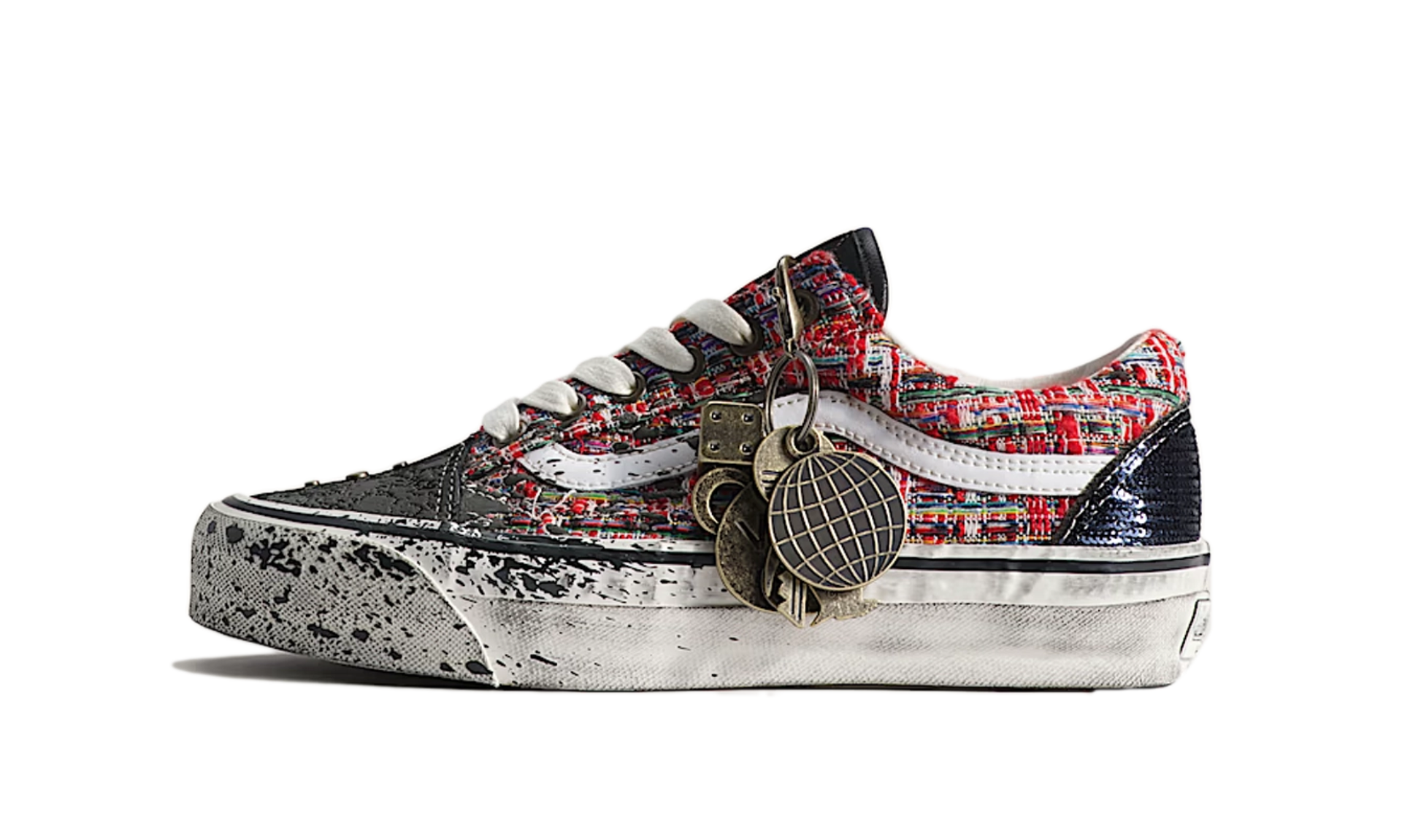 Vans Premium Old Skool Charms Red Black