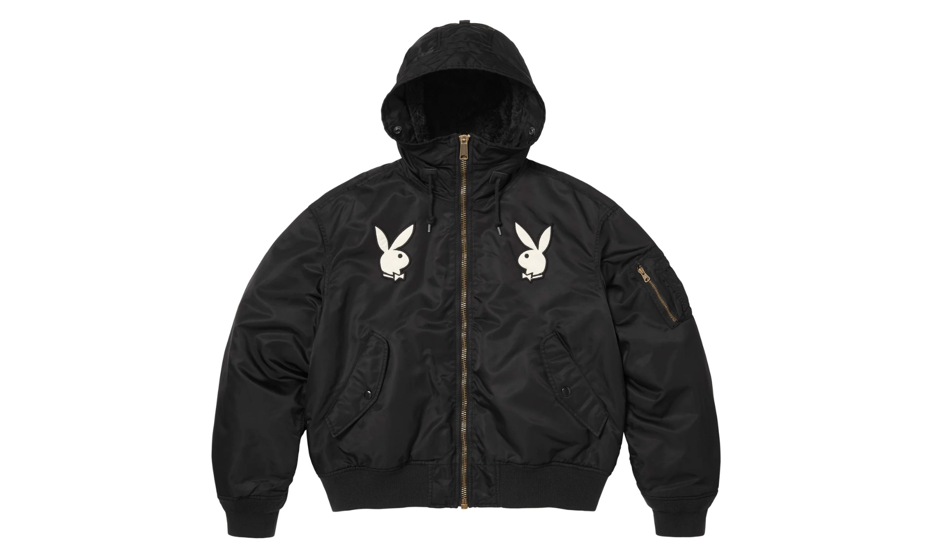 Supreme Playboy Hooded MA-1 Black