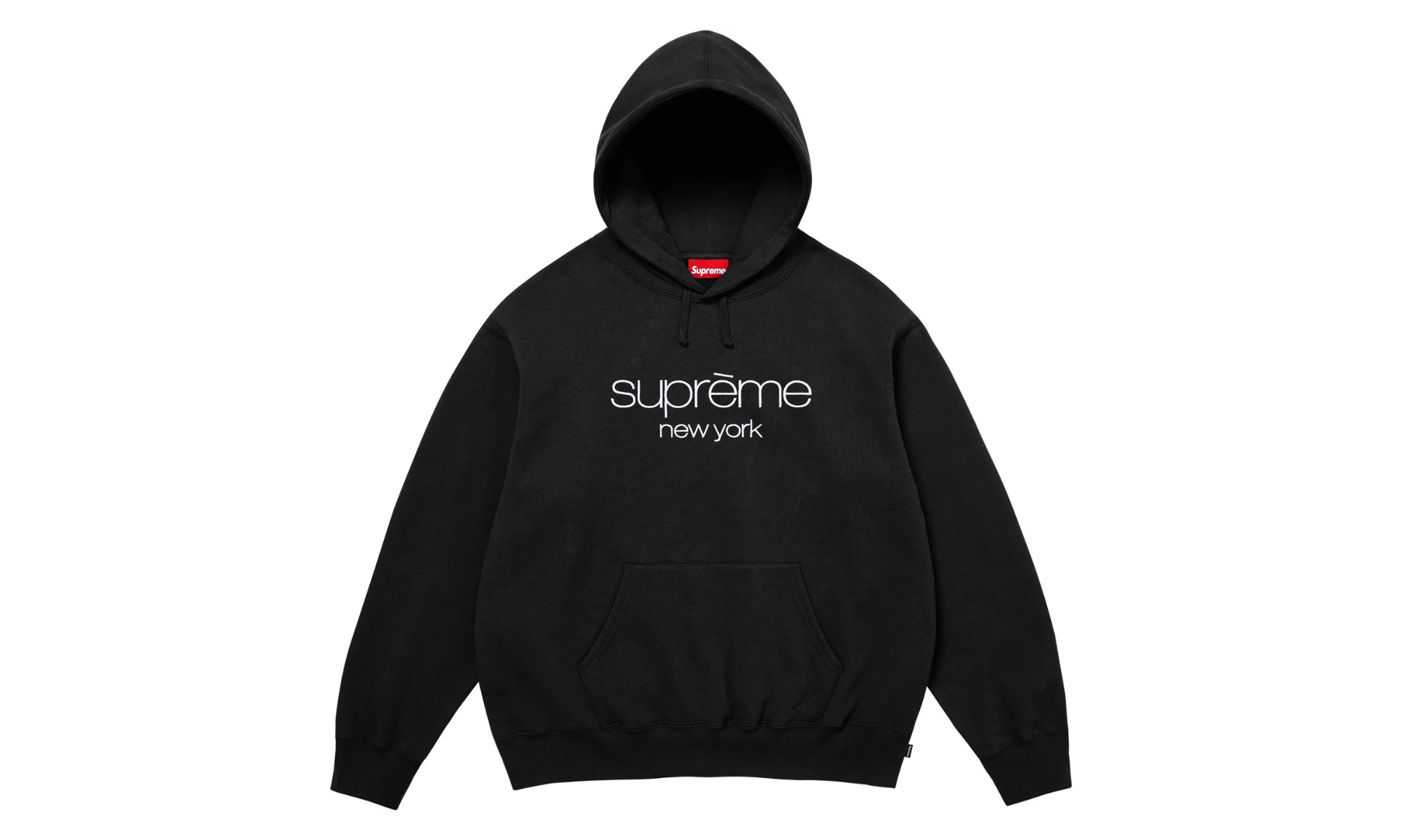 Supreme Classic Logo Hoodie Black | OVERCEZ