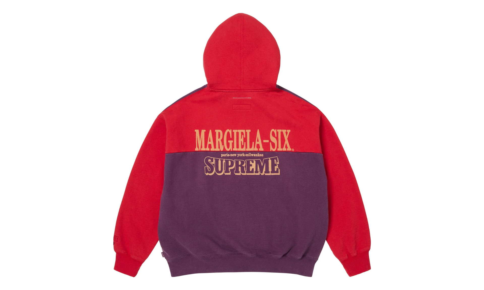 Supreme MM6 Maison Margiela Eagle Zip Up Hooded Sweatshirt Purple Red