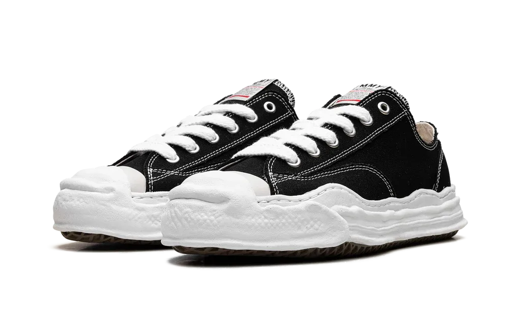 Maison Mihara Yasuhiro Hank OG Sole Canvas Low Black | OVERCEZ