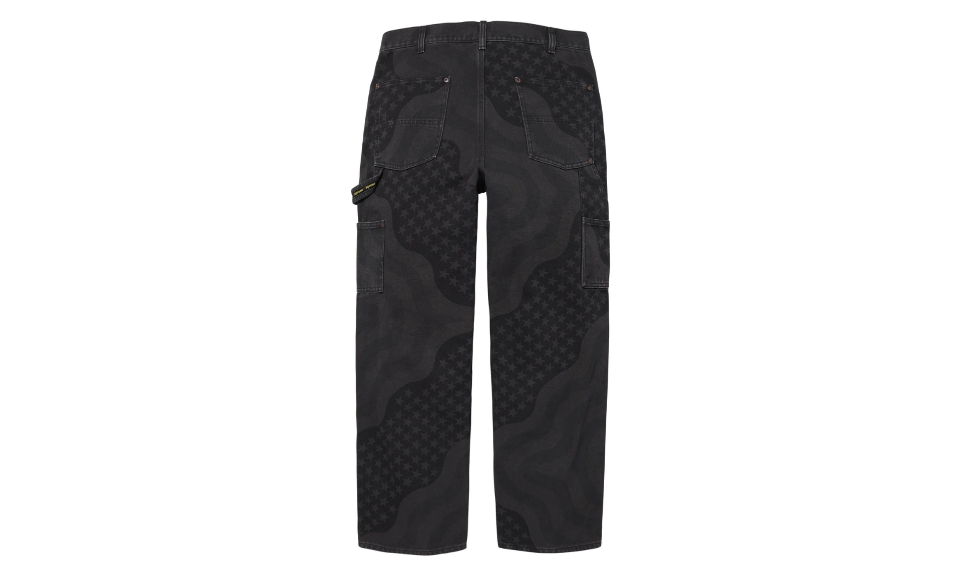 Supreme Flag Double Knee Painter Pant Black
