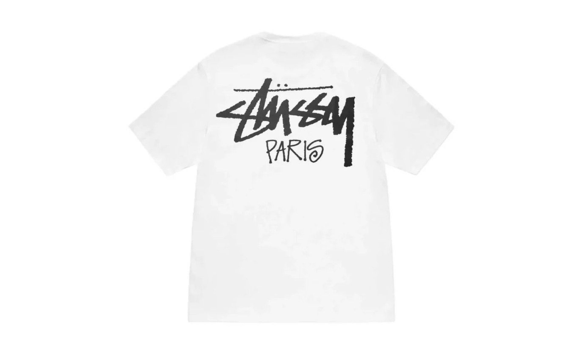 Stussy Stock Paris Tee White