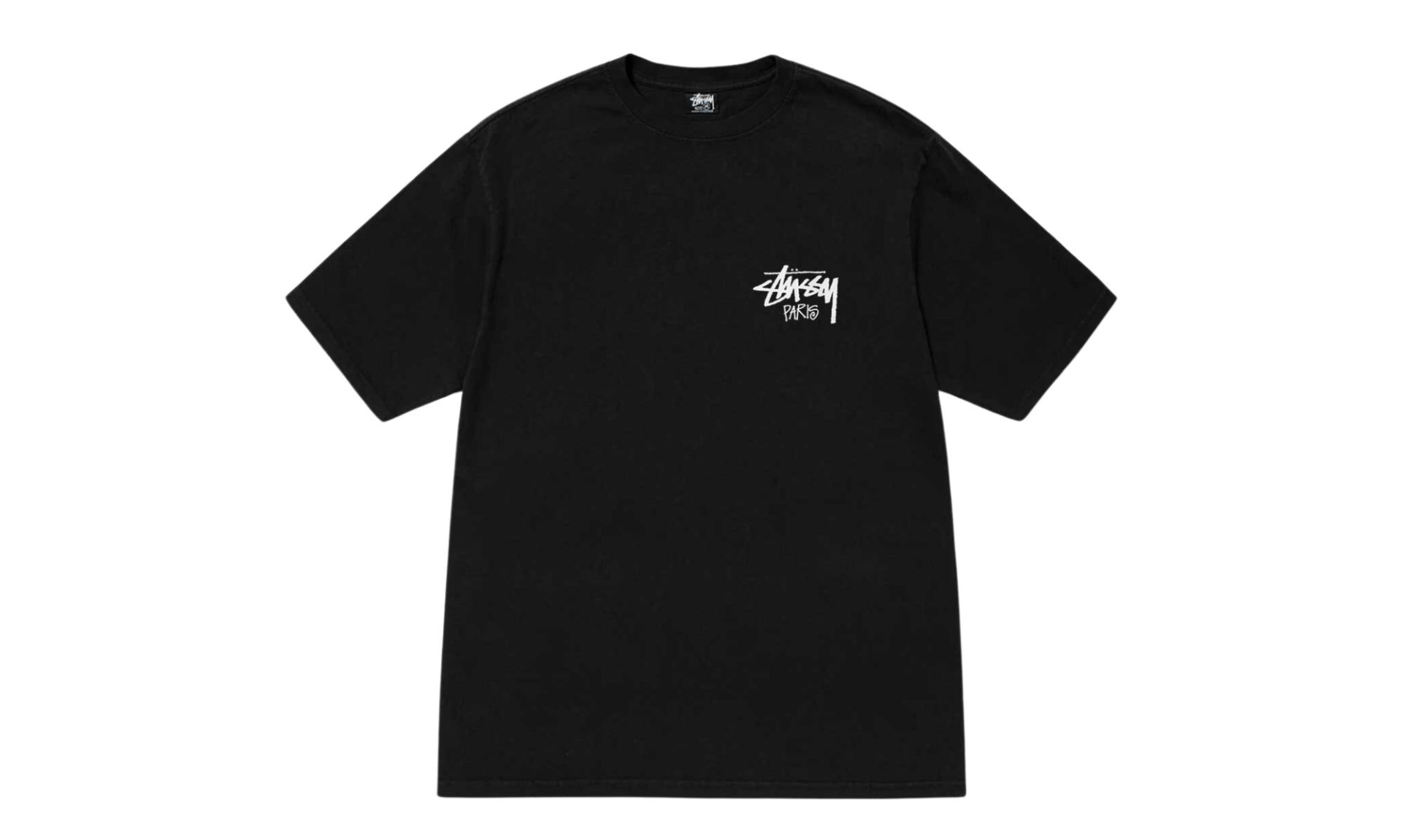 Stussy Stock Paris Tee Black