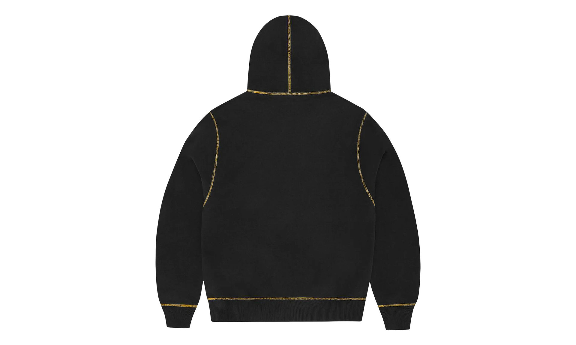 Corteiz Alcatraz Contrast Hoodie Black Yellow