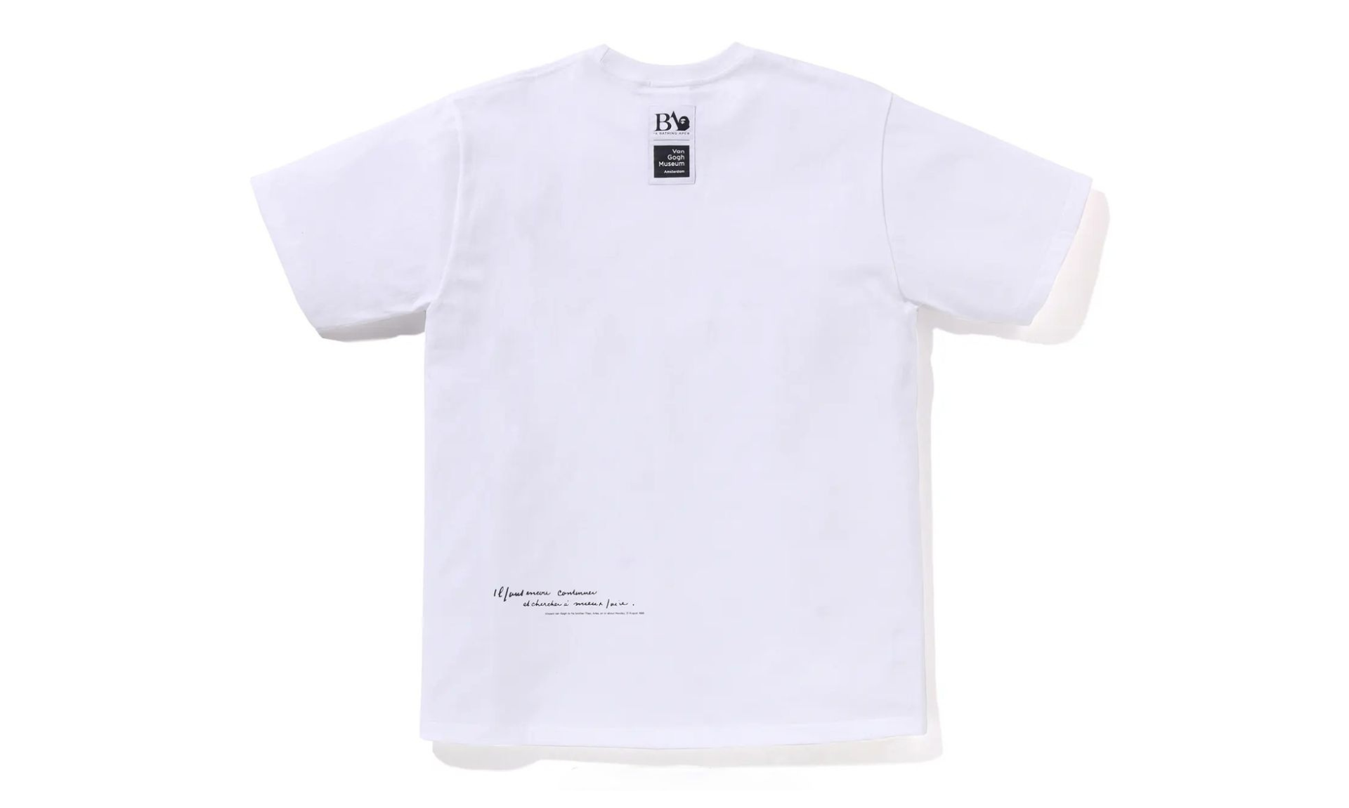BAPE x Van Gogh Museum College Tee White
