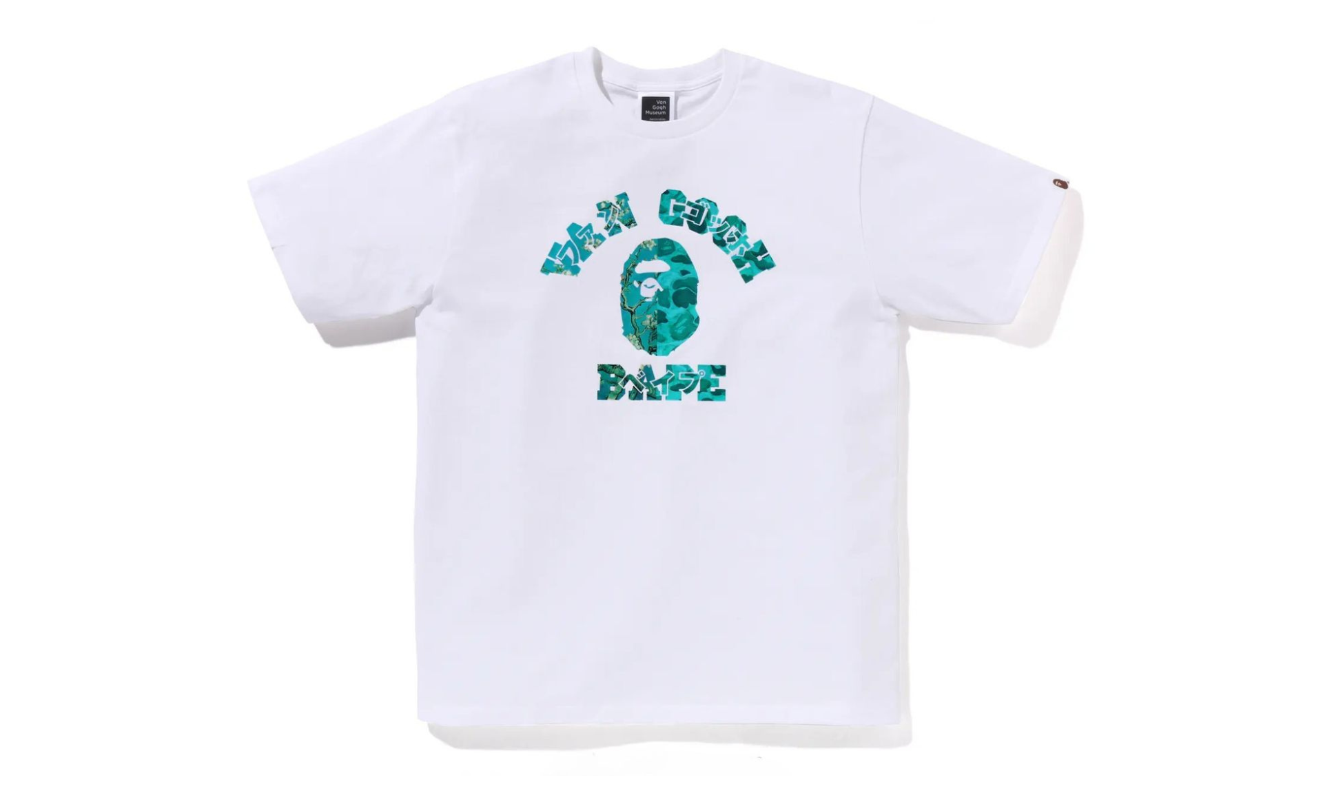BAPE x Van Gogh Museum College Tee White | OVERCEZ