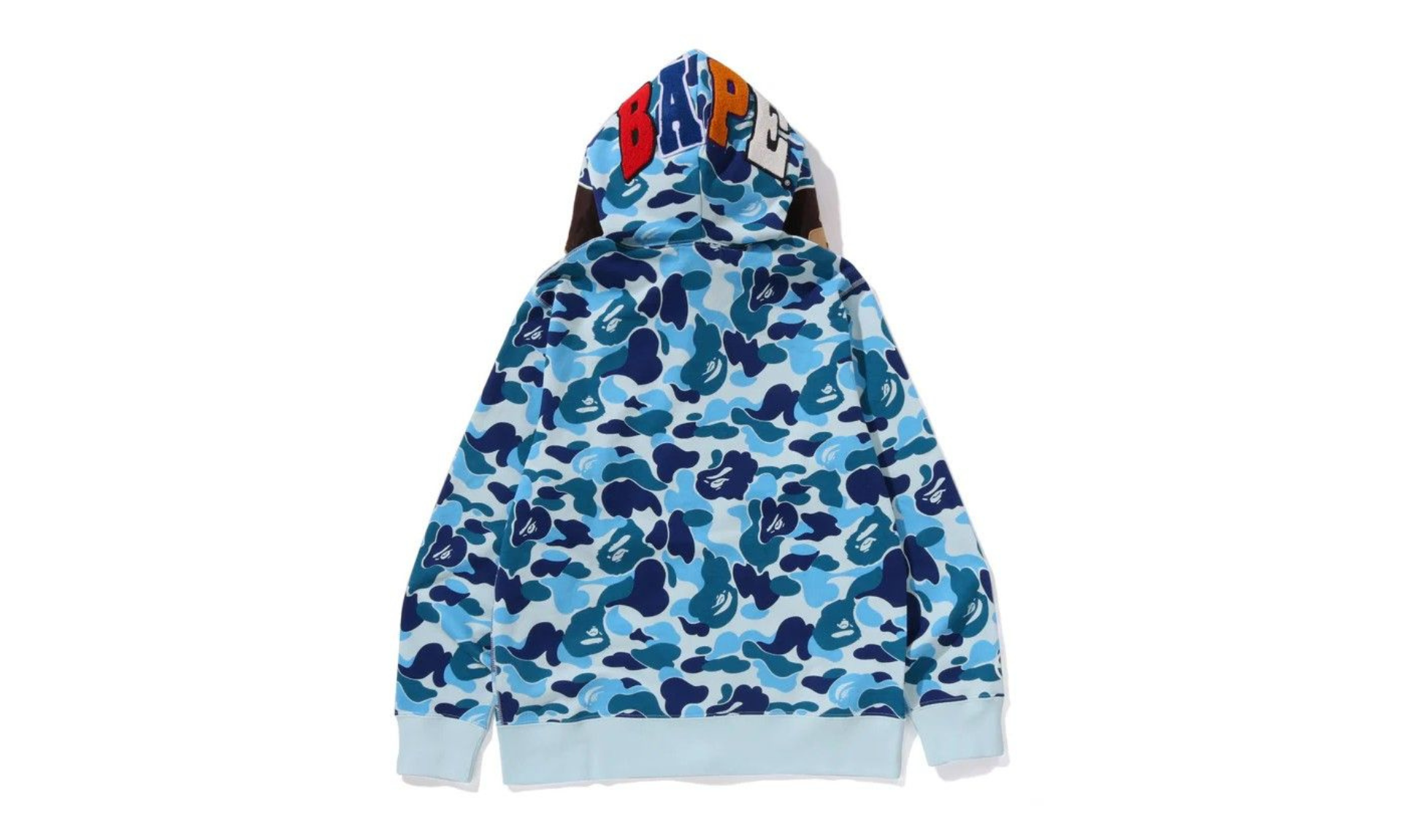 BAPE ABC Camo 2ND APE FullL Zip Hoodie Blue