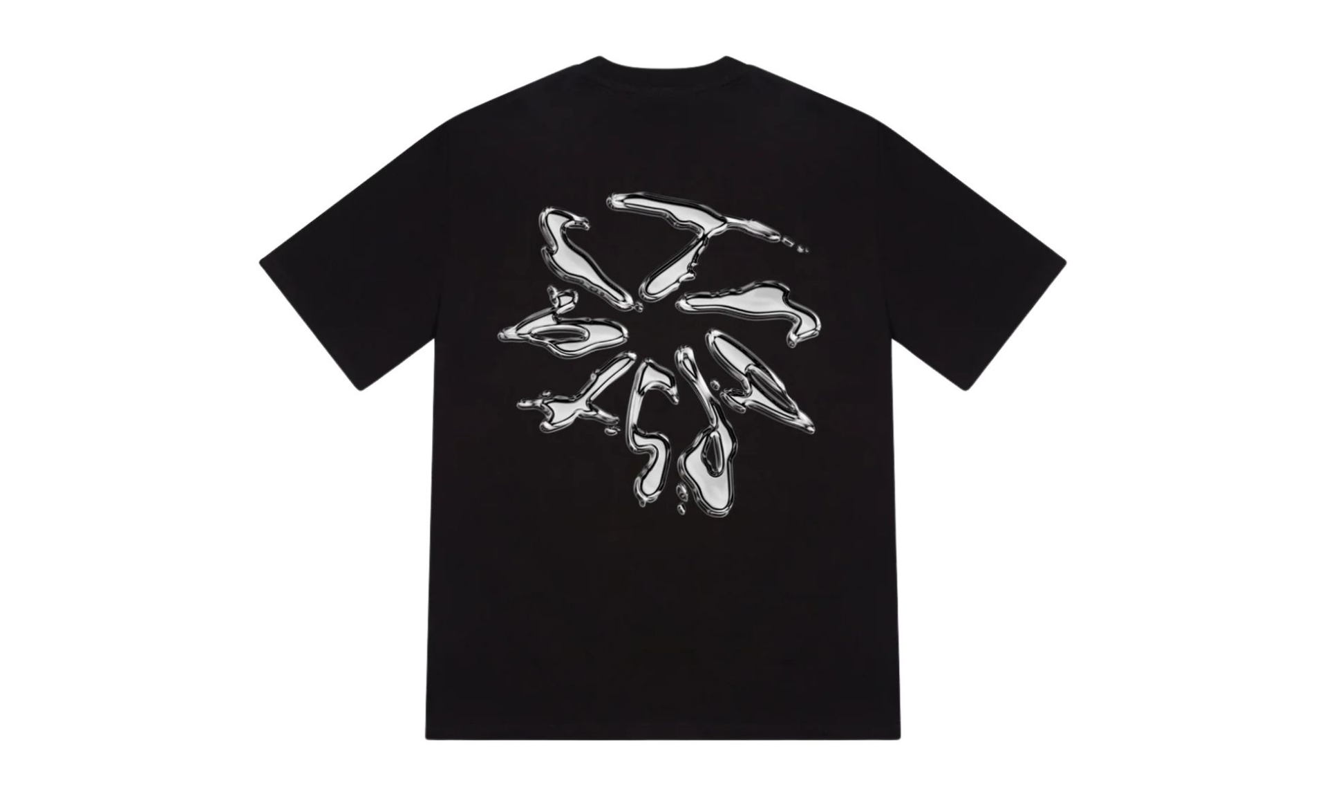Trapstar Liquid Chrome Tee Black