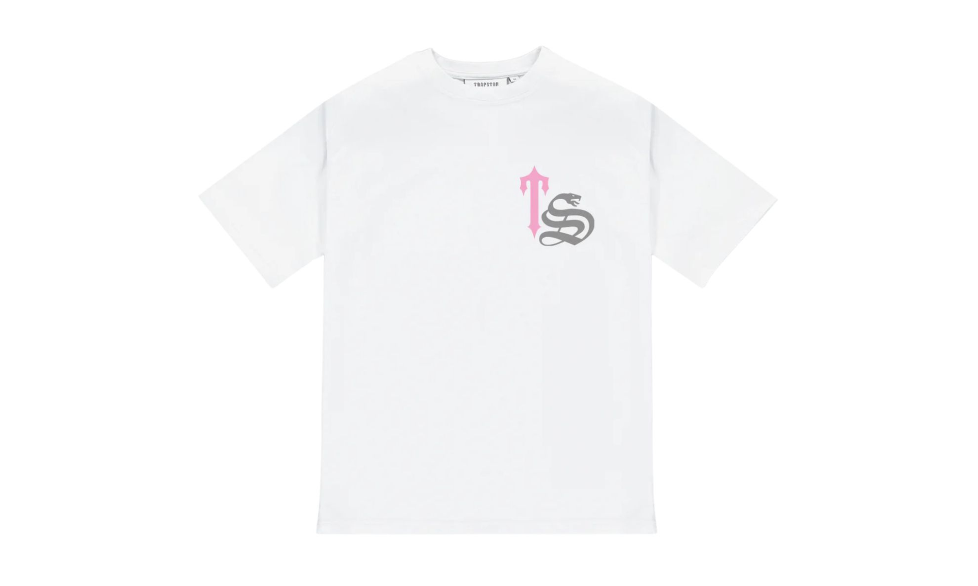 Trapstar Script White Pink Tee