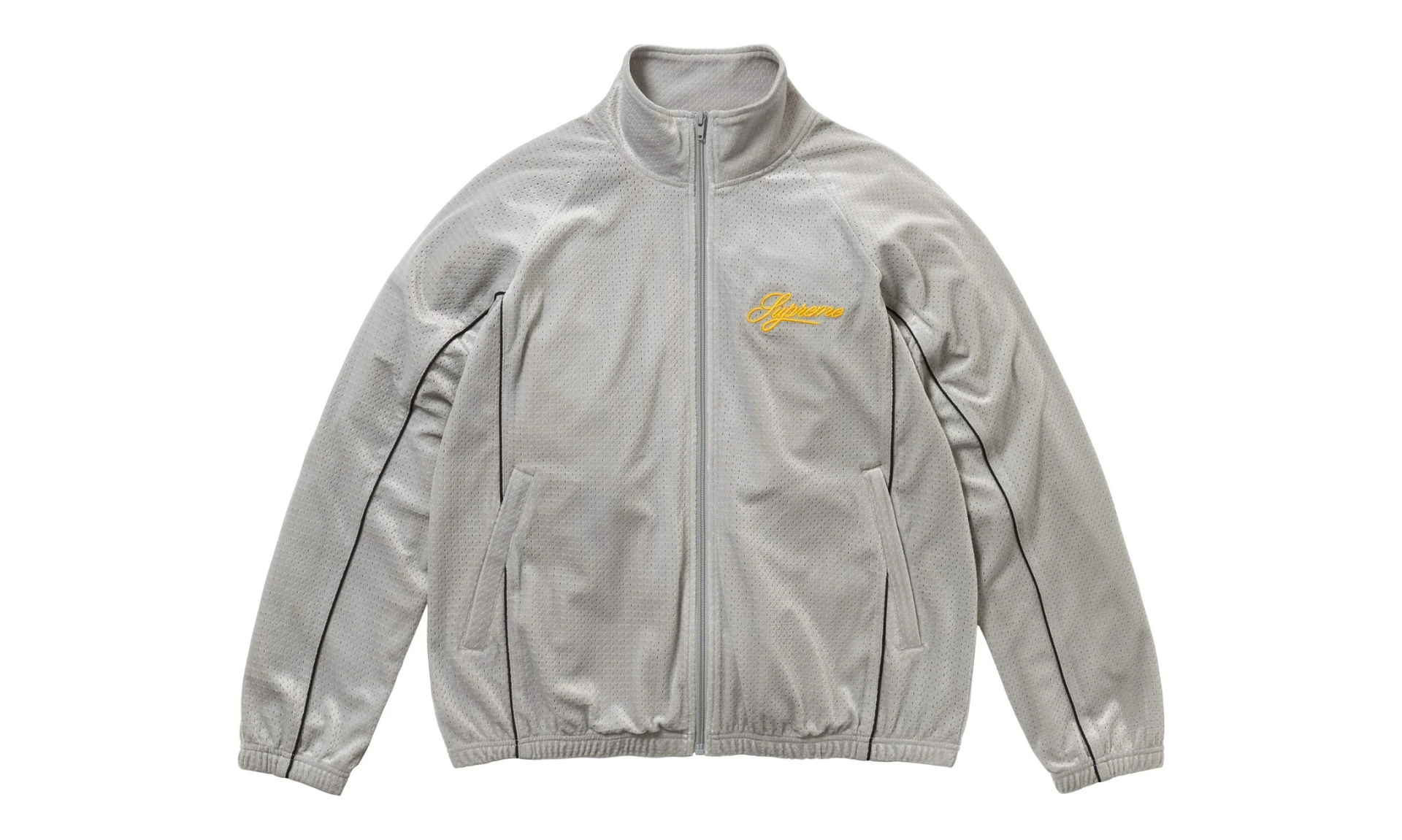 Supreme Velour Mesh Track Jacket Silver