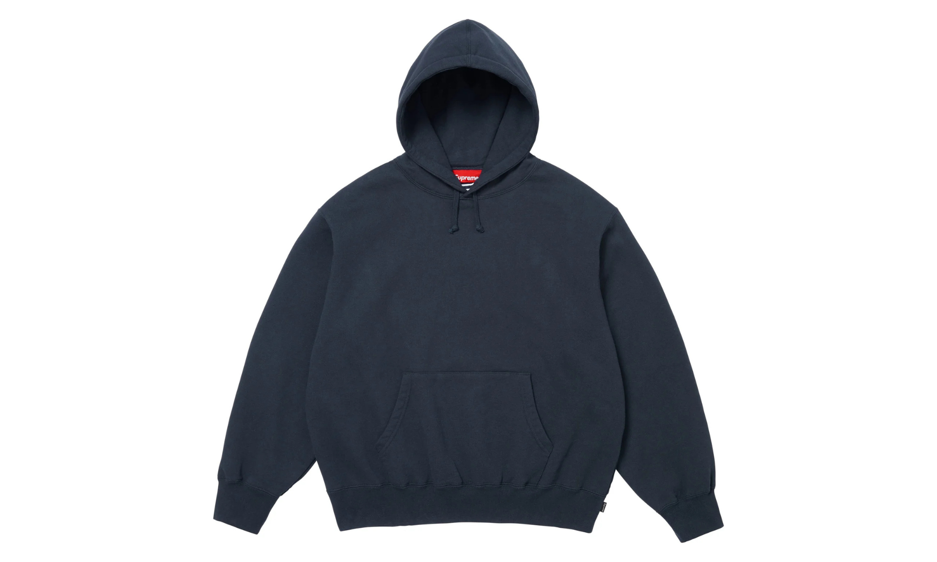 Supreme Satin Applique Hooded Sweatshirt Navy