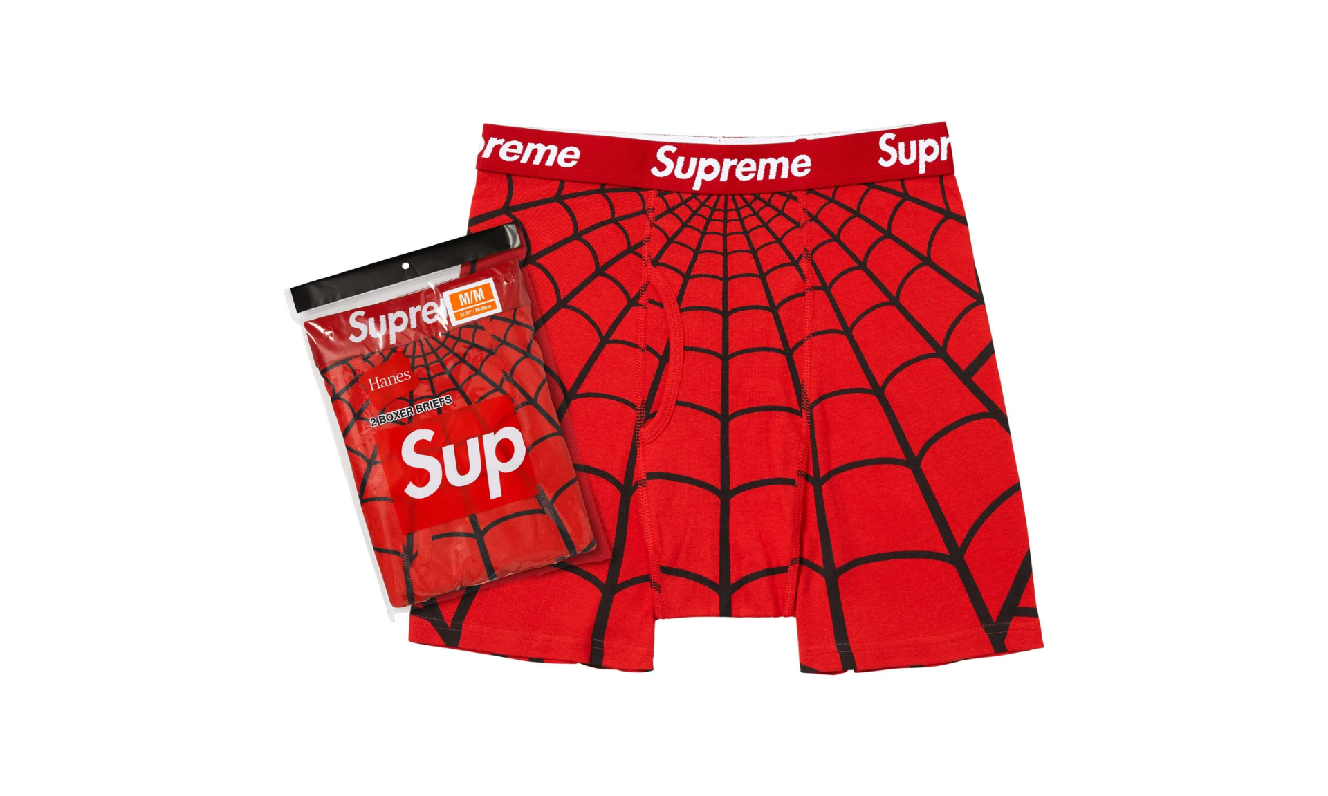 The Supreme Hanes Spider-Man Boxer Briefs Red (1 pc)