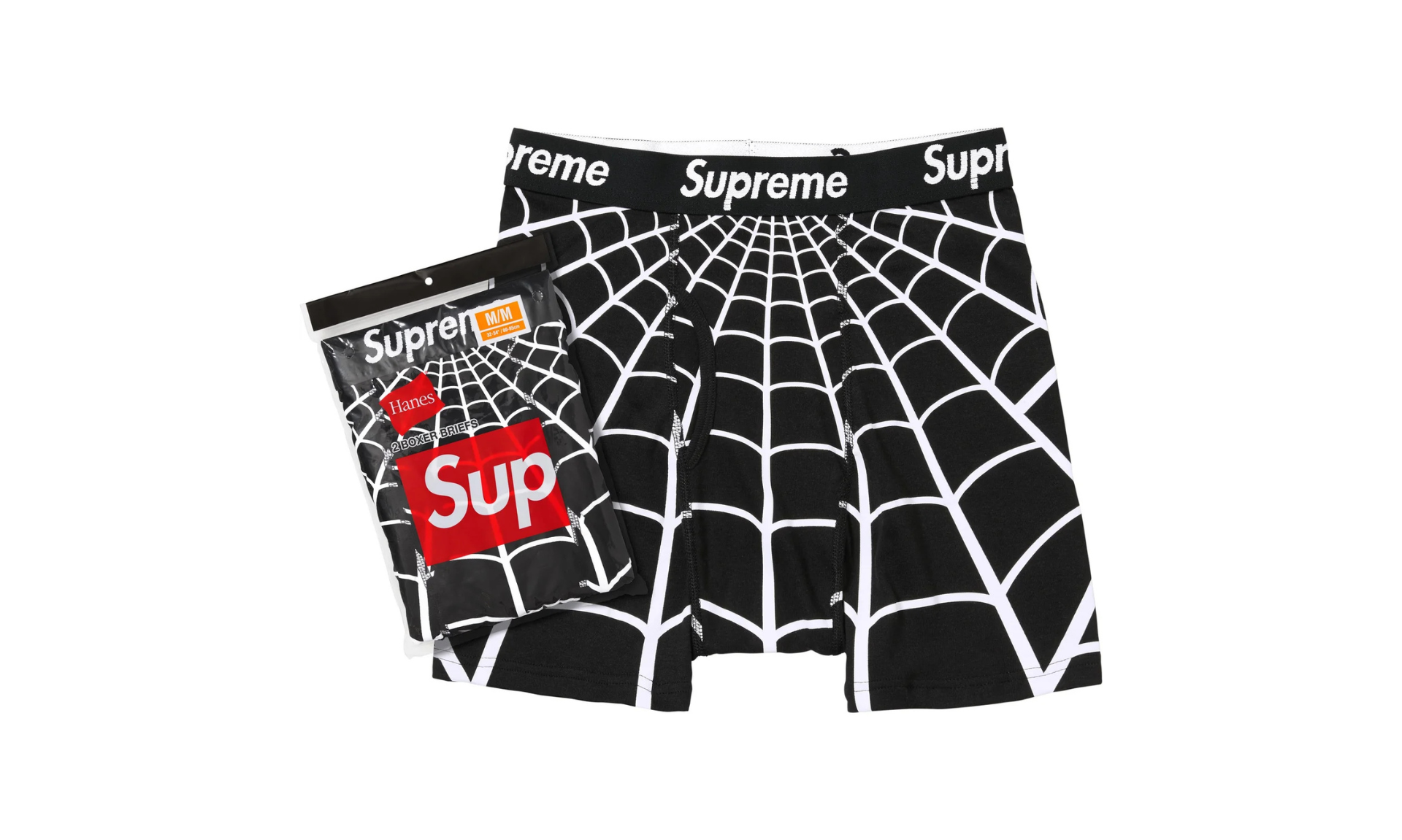 The Supreme Hanes Spider-Man Boxer Briefs Black (1 pc) | OVERCEZ