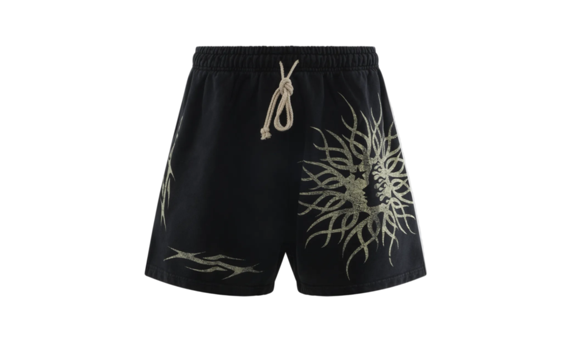 Hellstar Flame Yang Shorts Black