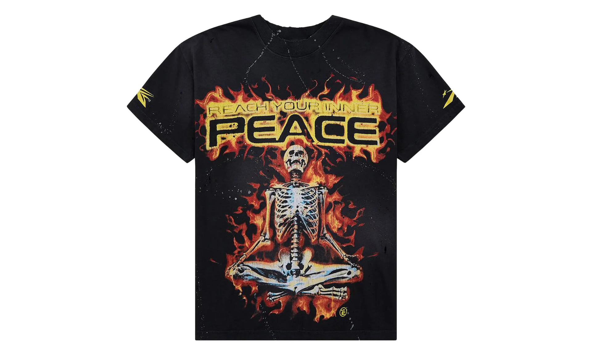 Hellstar Inner Peace Skeleton Tee Black | OVERCEZ