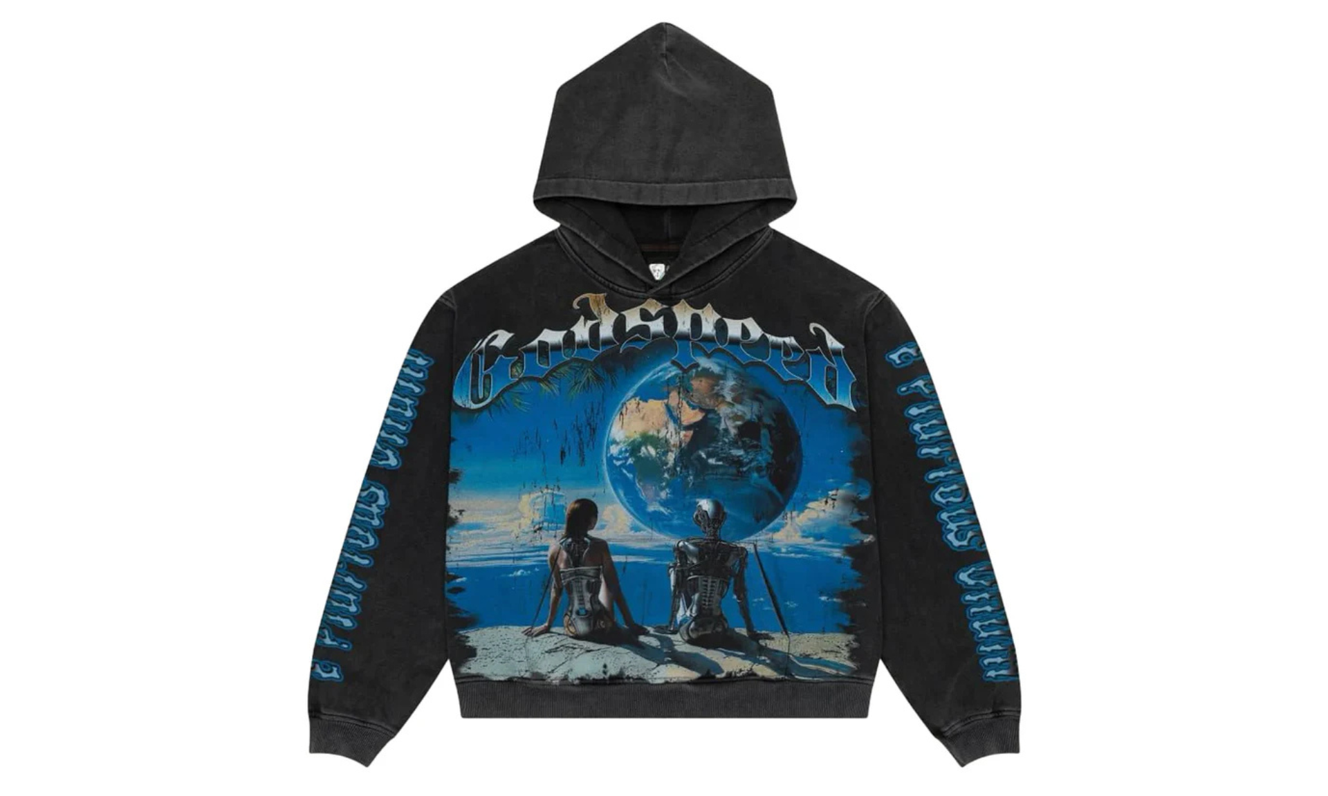 Godspeed Artificial Love Hoodie Washed Black | OVERCEZ
