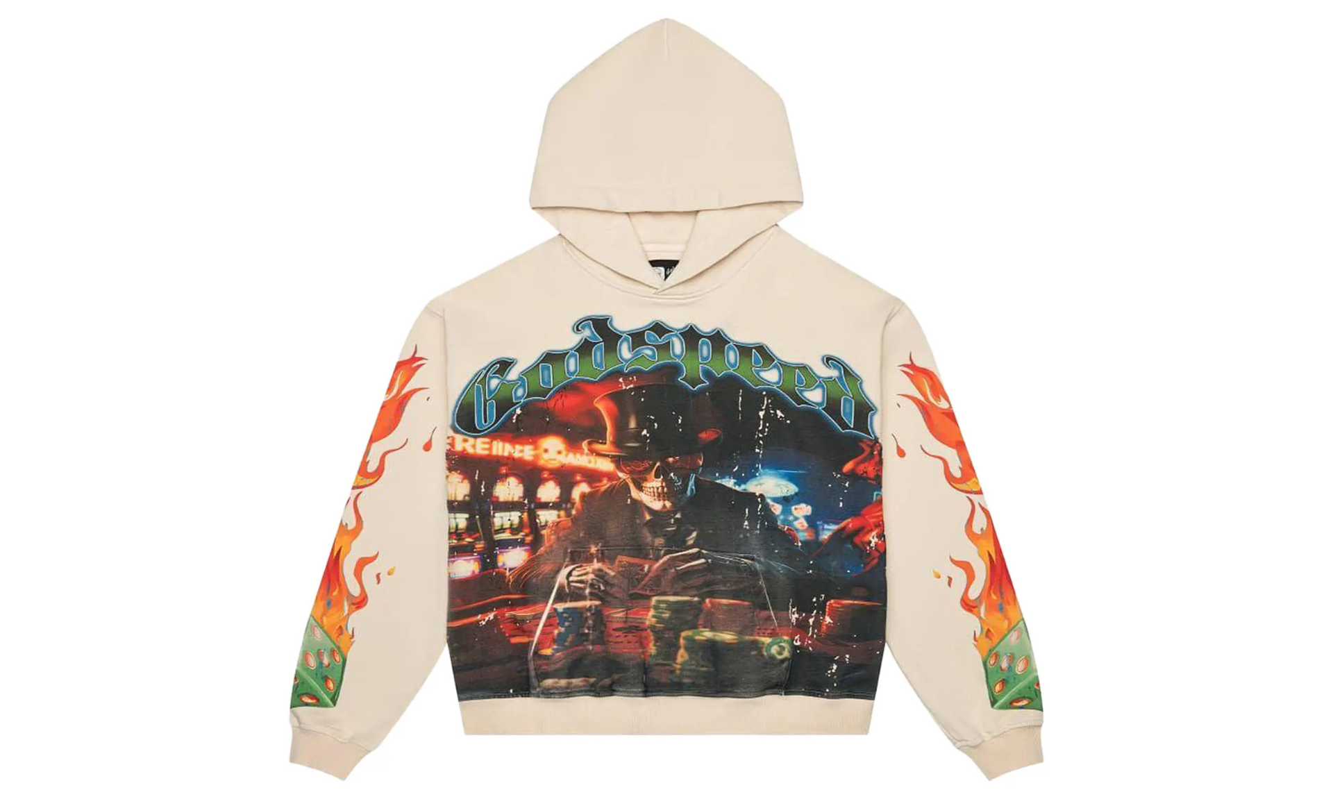Godspeed Lifes a Gamble Hoodie Bone