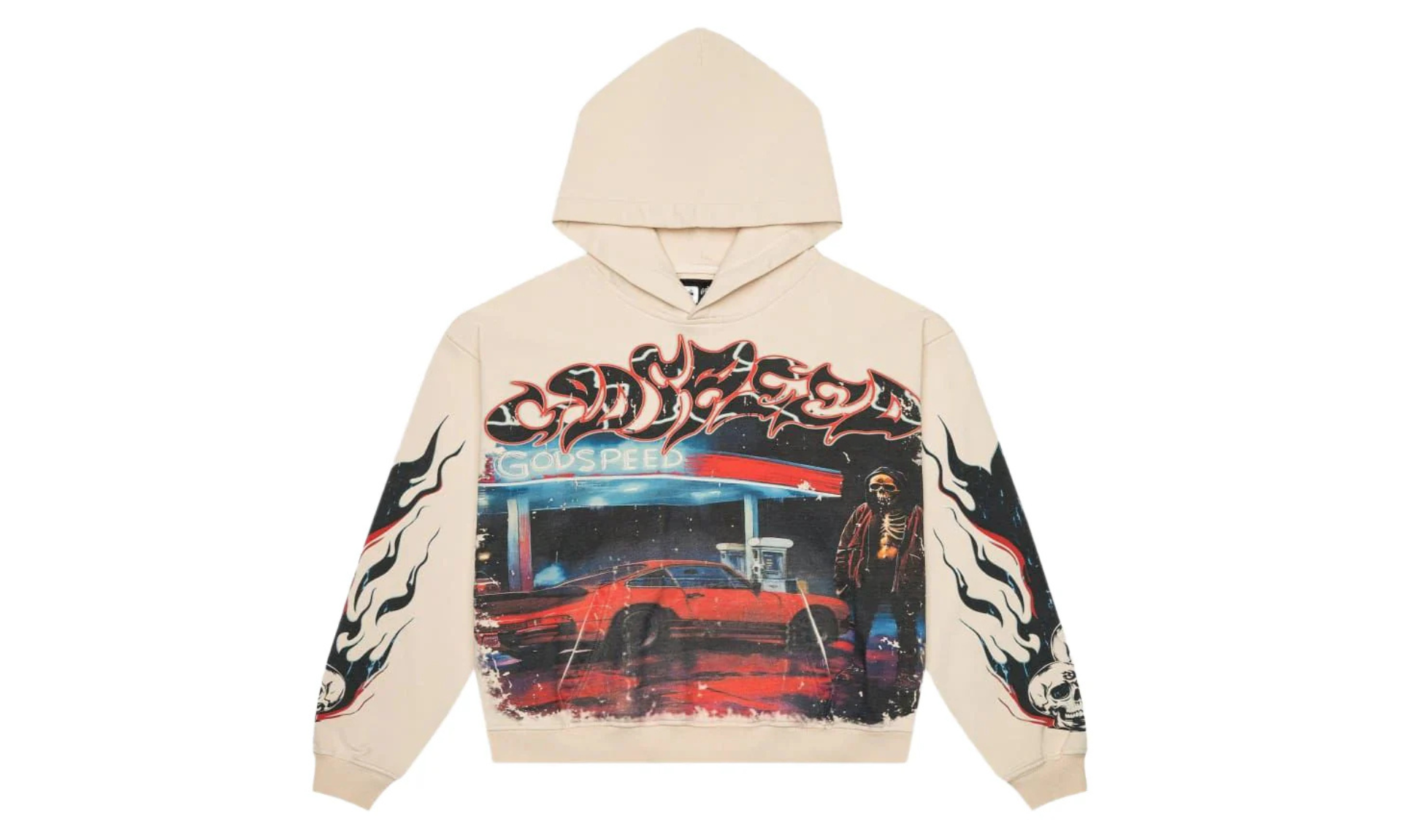 Godspeed Pitstop Hoodie Bone | OVERCEZ