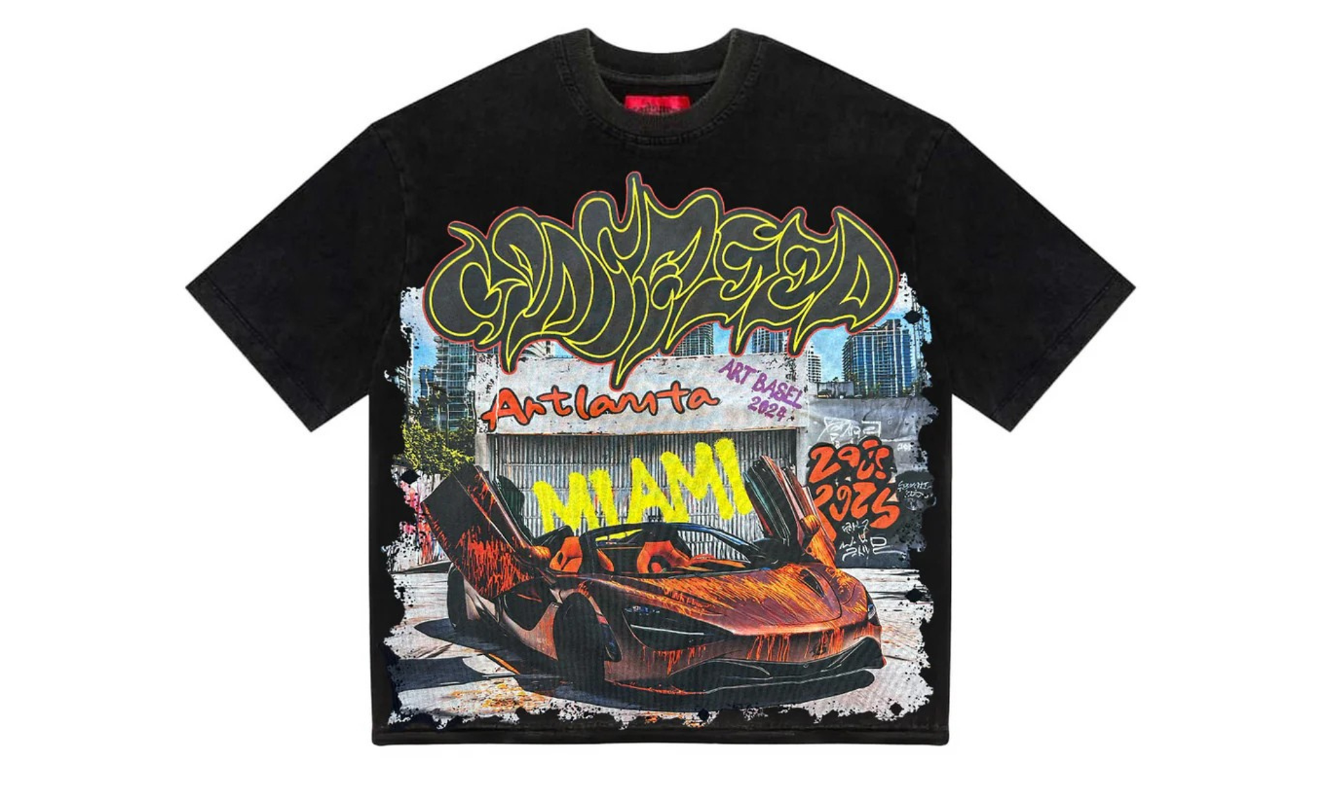 Godspeed Miami Artlanta T-Shirt Black | OVERCEZ