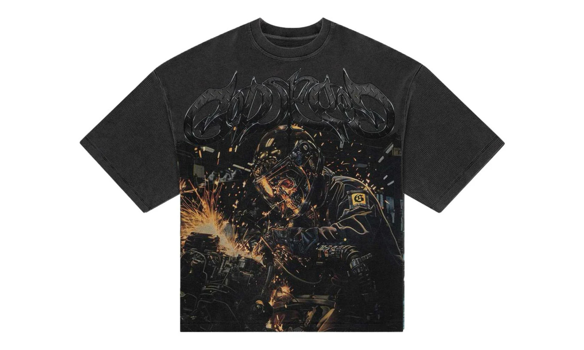 Godspeed Under Construction Thermal Tee Washed Black | OVERCEZ