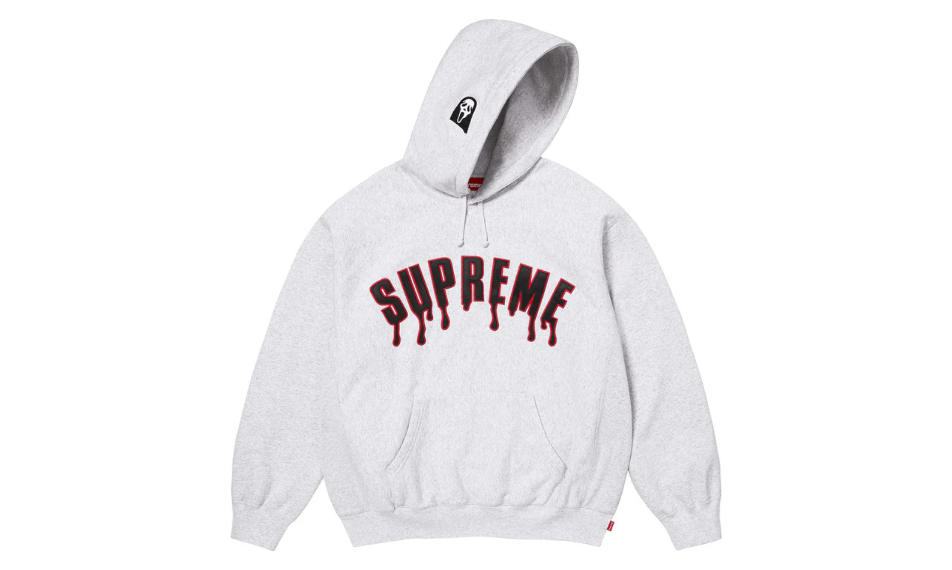 Supreme Ghostface Arc Hooded Sweatshirt Ash Grey
