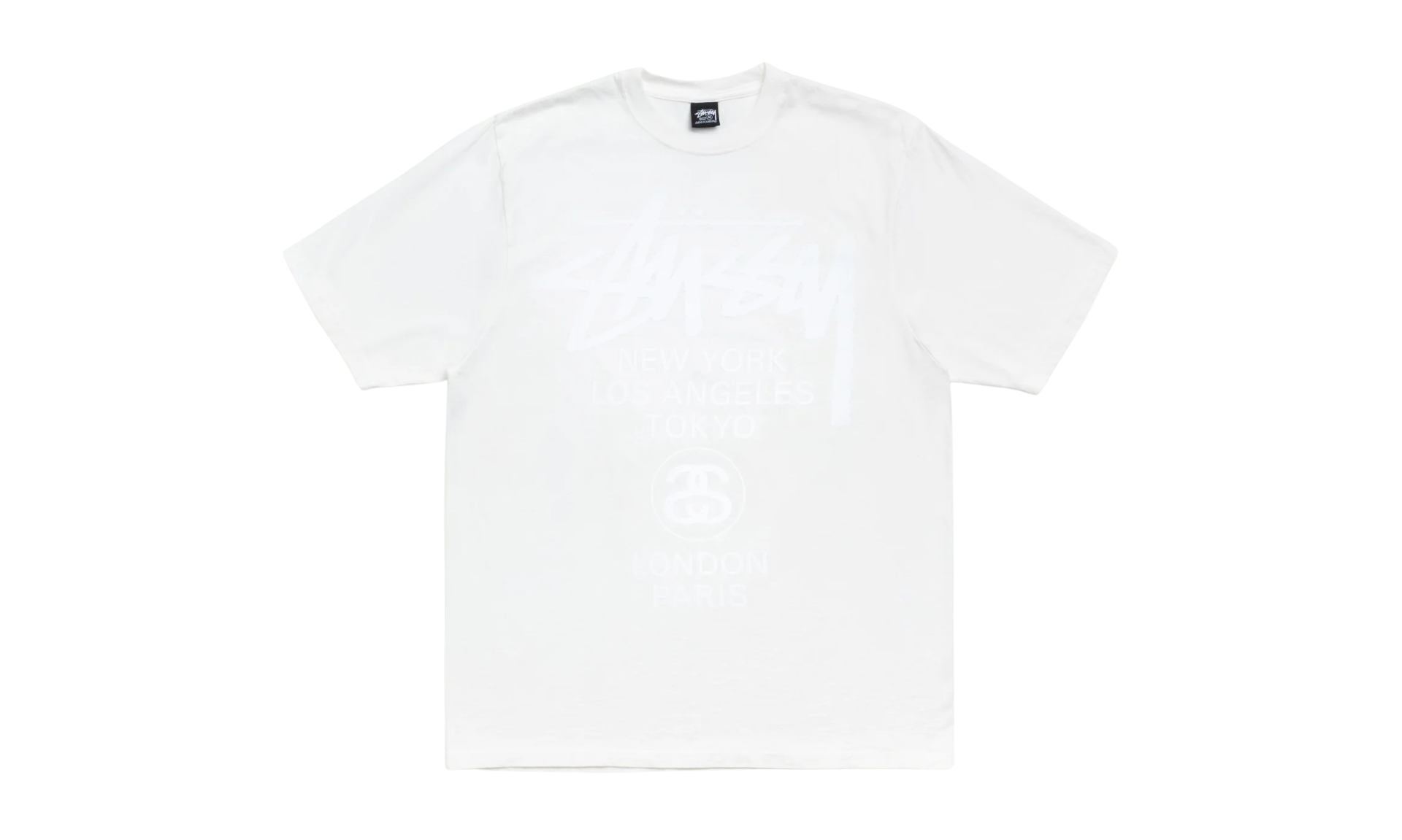 Stussy World Tour Tee Pigment Dyed Natural