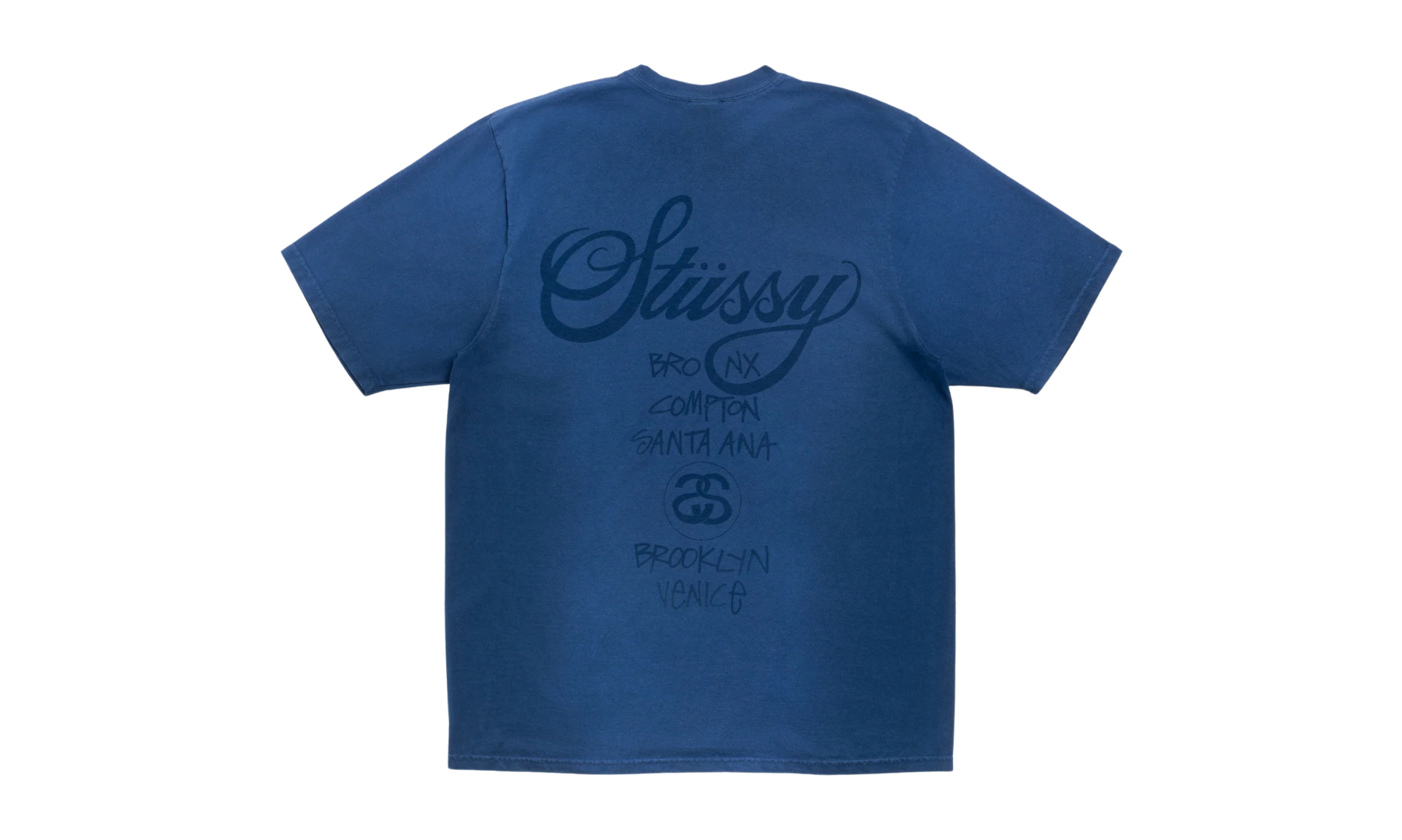 Stussy World Tour Tee Faded Navy