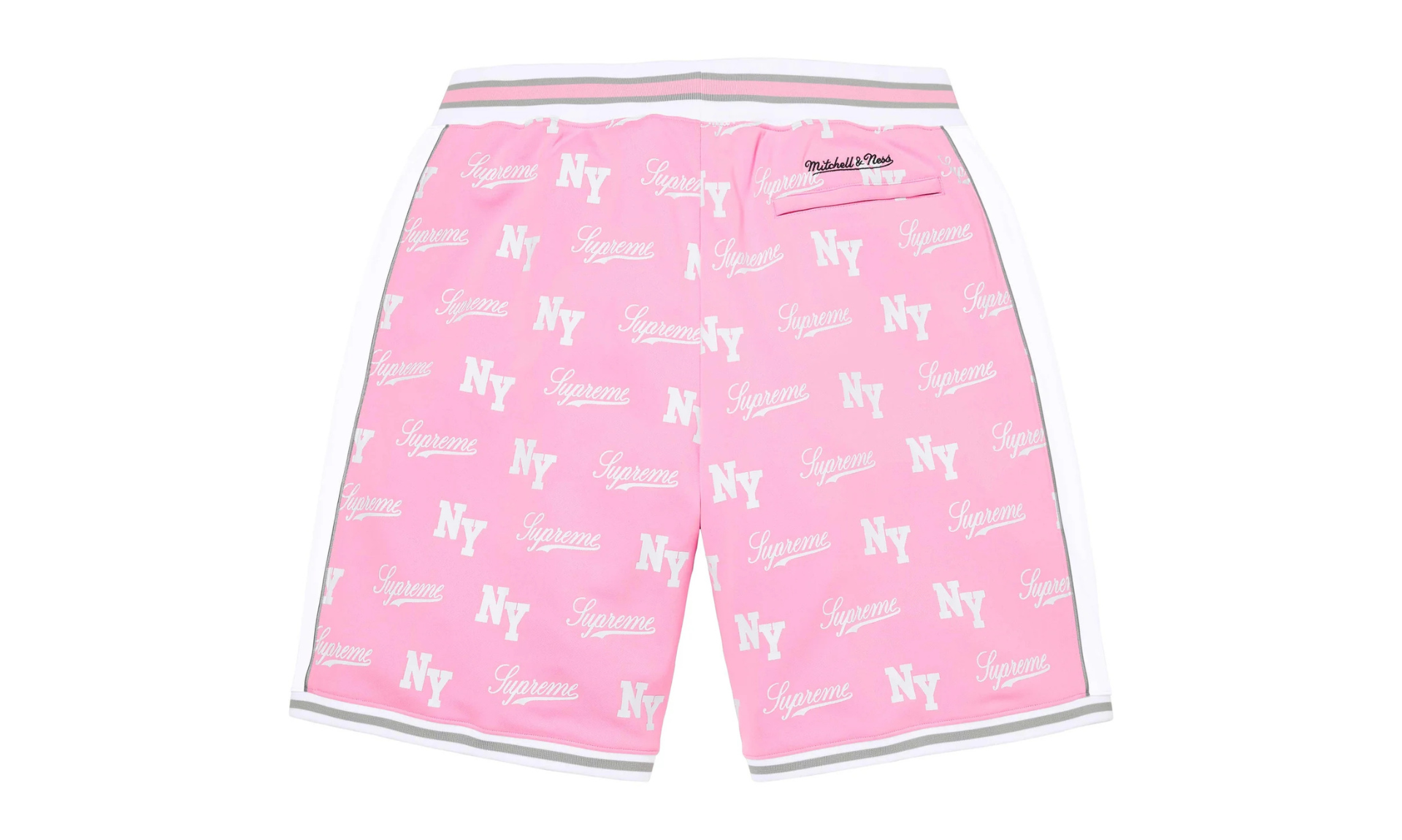 Supreme Mitchell & Ness Monogram Short Pink