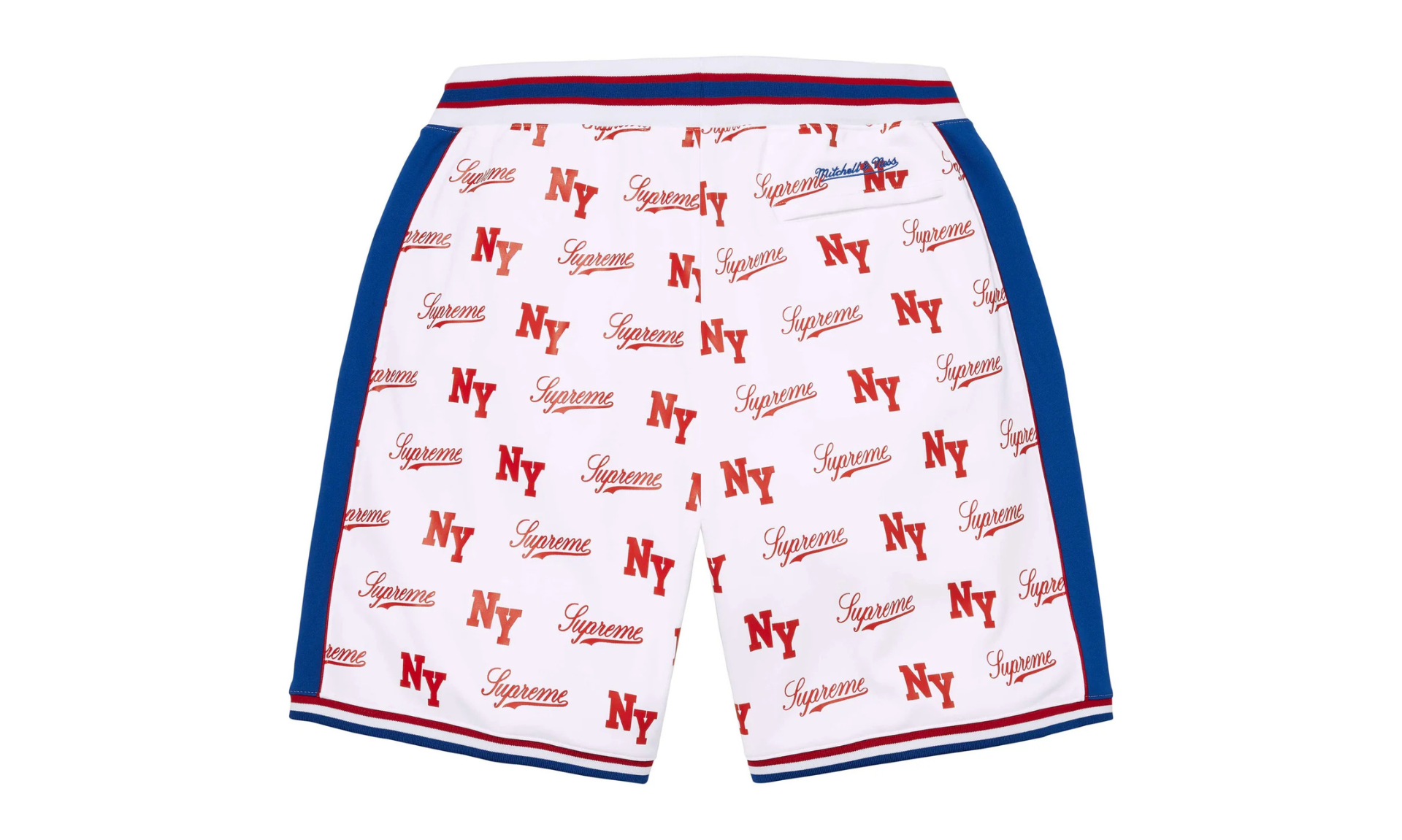 Supreme Mitchell & Ness Monogram Short White | OVERCEZ