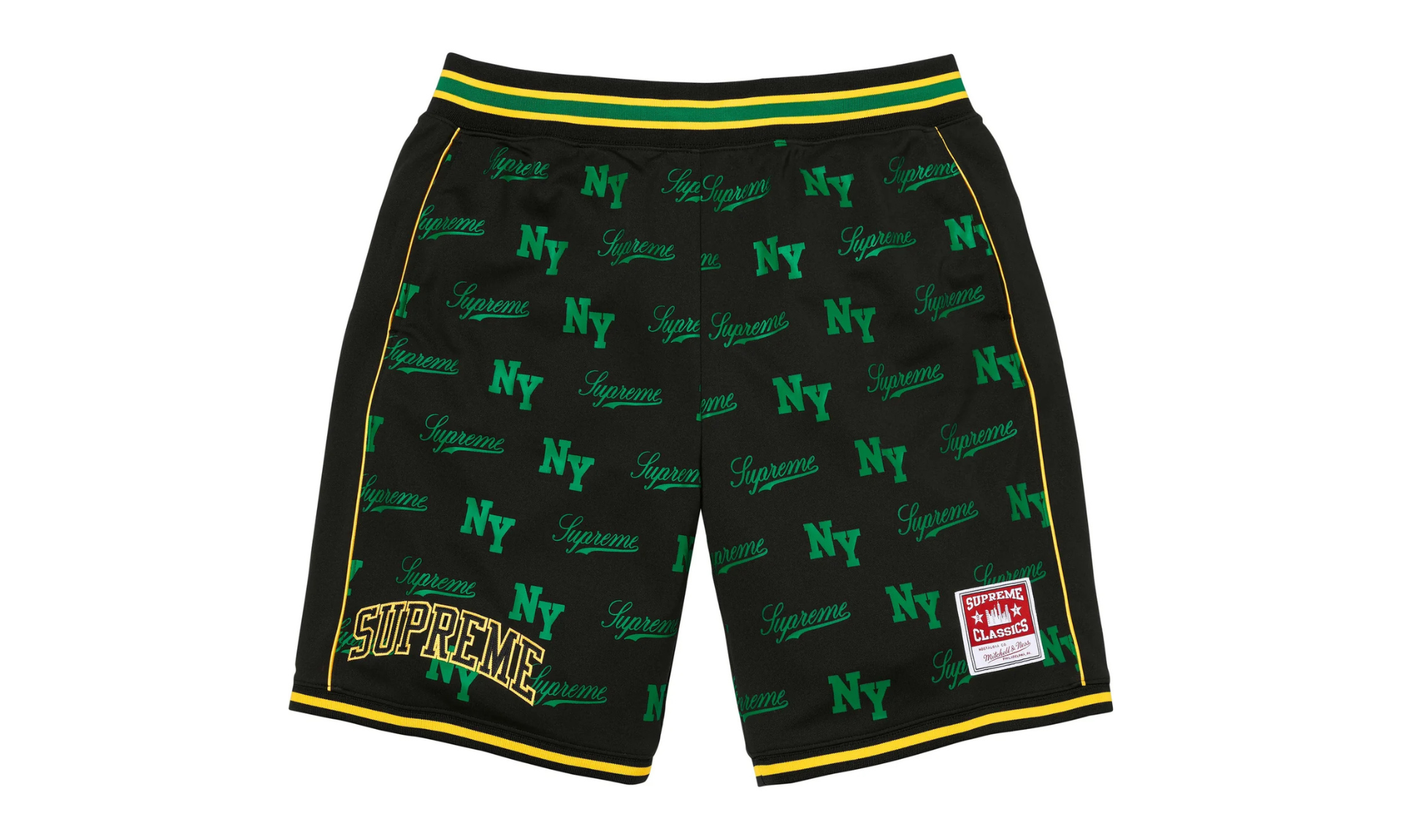 Supreme Mitchell & Ness Monogram Short Black | OVERCEZ