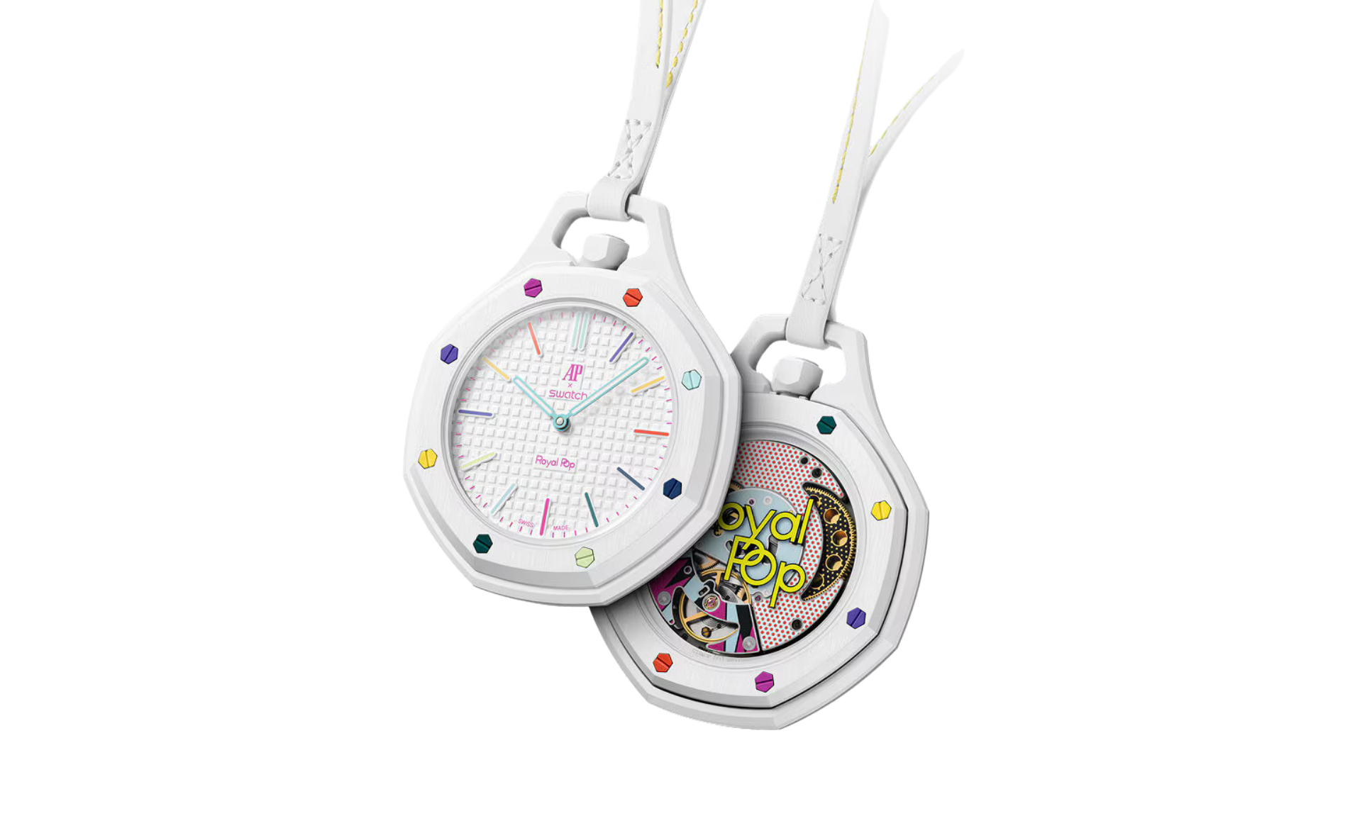 Swatch x Audemars Piguet Bioceramic Royal Pop Huit Blanc | OVERCEZ