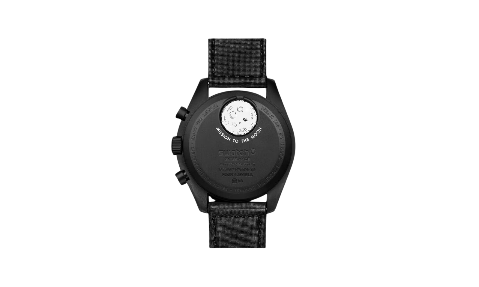 Swatch x Omega Bioceramic Moonswatch Mission To Moonphase Snoopy Black
