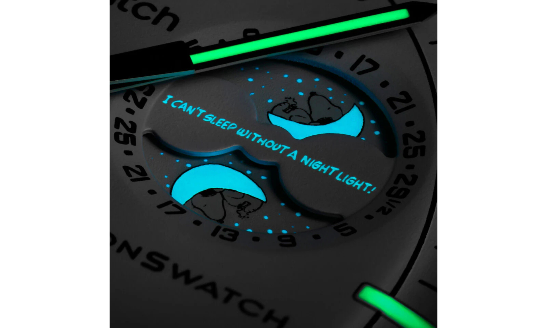 Swatch x Omega Bioceramic Moonswatch Mission To Moonphase Snoopy White | OVERCEZ