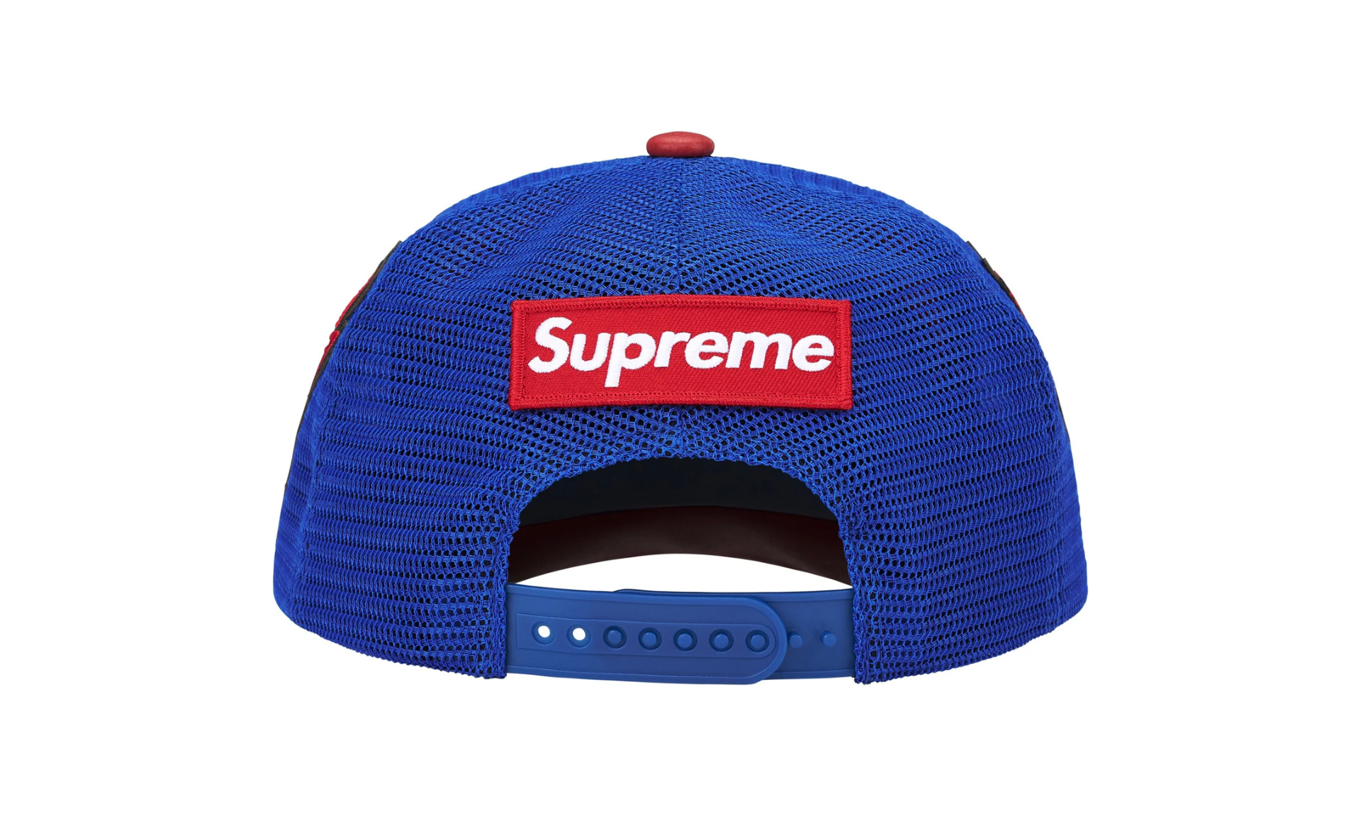 Supreme x Vanson Leathers Spider Man Mesh Back 6 Panel Red | OVERCEZ