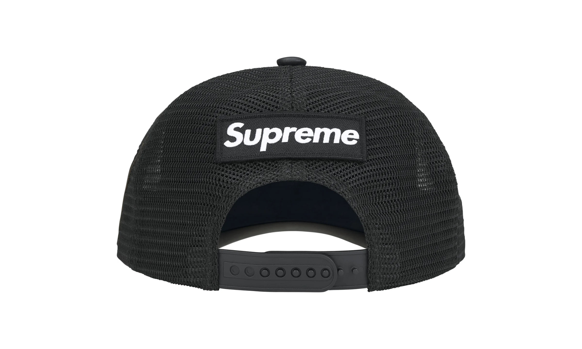 Supreme x Vanson Leathers Spider Man Mesh Back 6 Panel Black | OVERCEZ